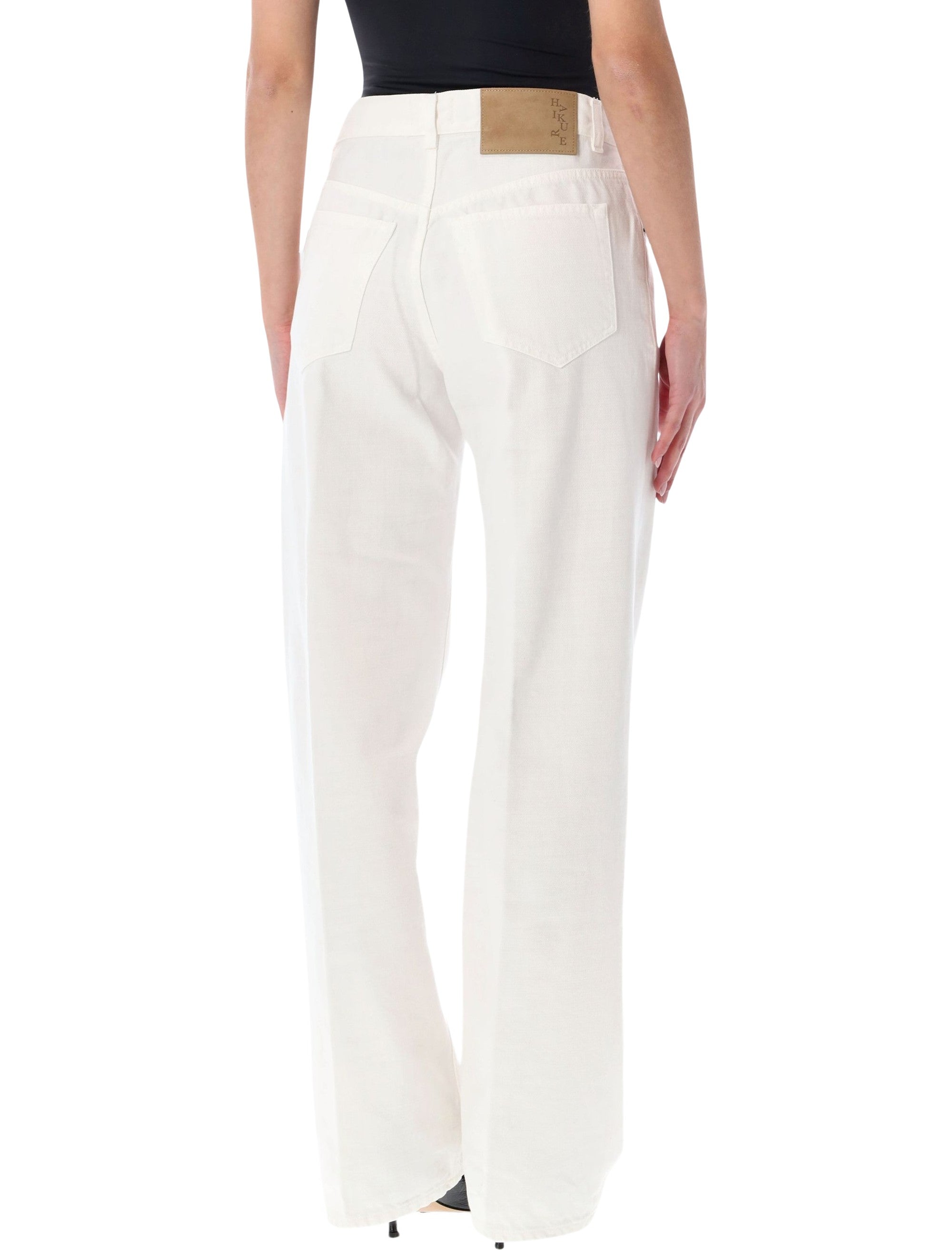 Haikure white Bonnie straight-leg denim jeans Cotton