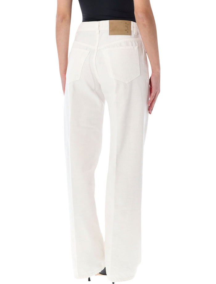 Haikure white Bonnie straight-leg denim jeans Cotton