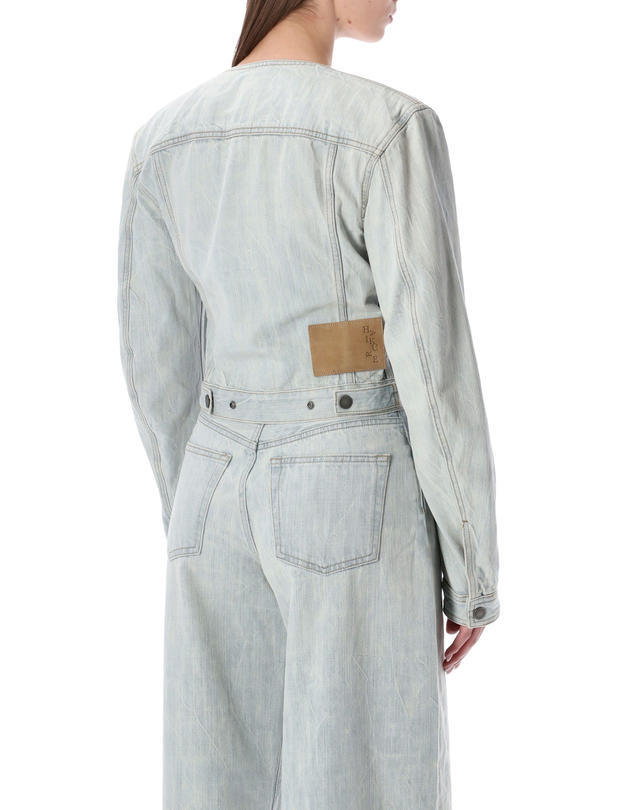 Haikure Shirley light-wash denim jacket Heavanly Blue Recycled Cotton