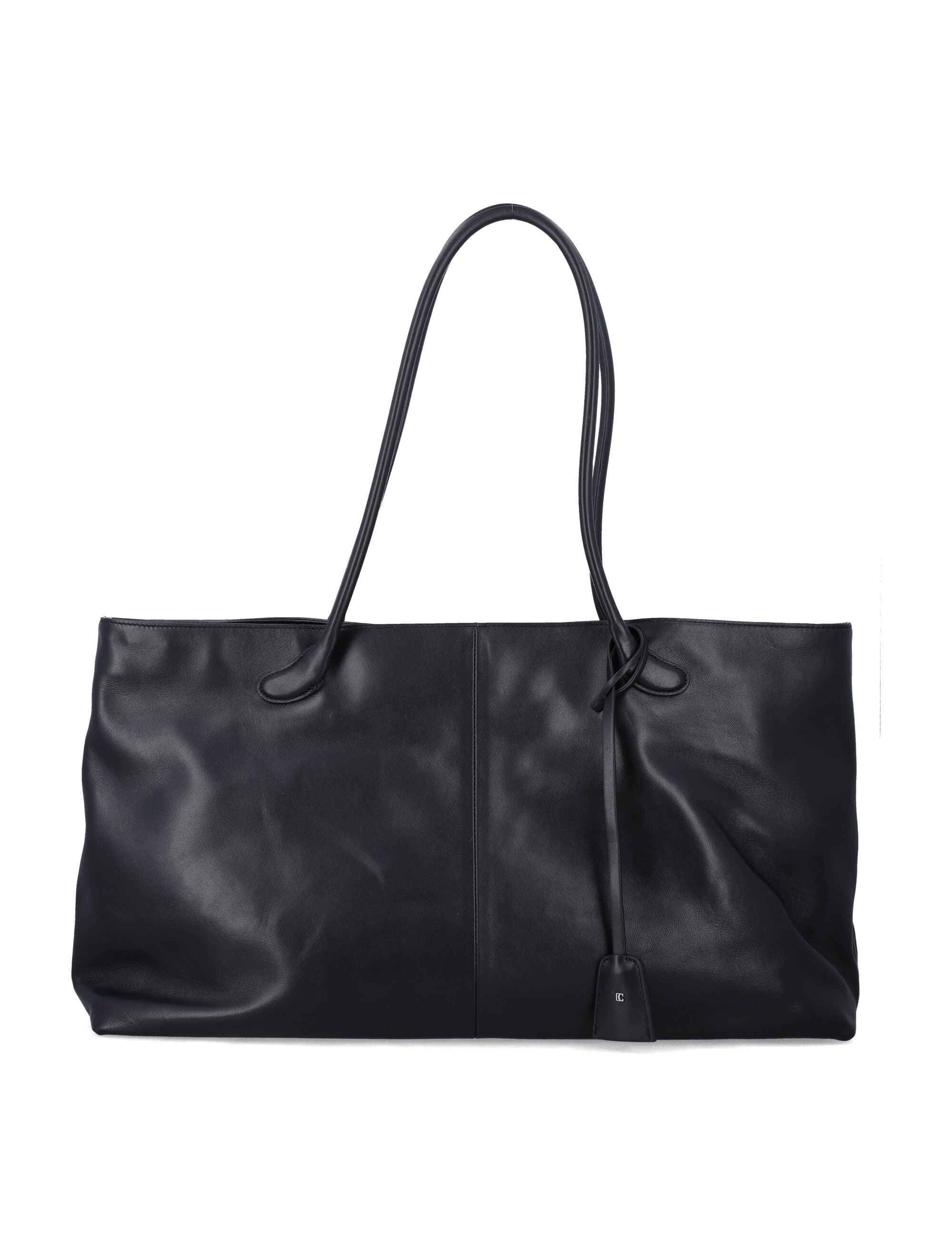 Low Classic Haricot Bag Tote Black Cow Leather Lining