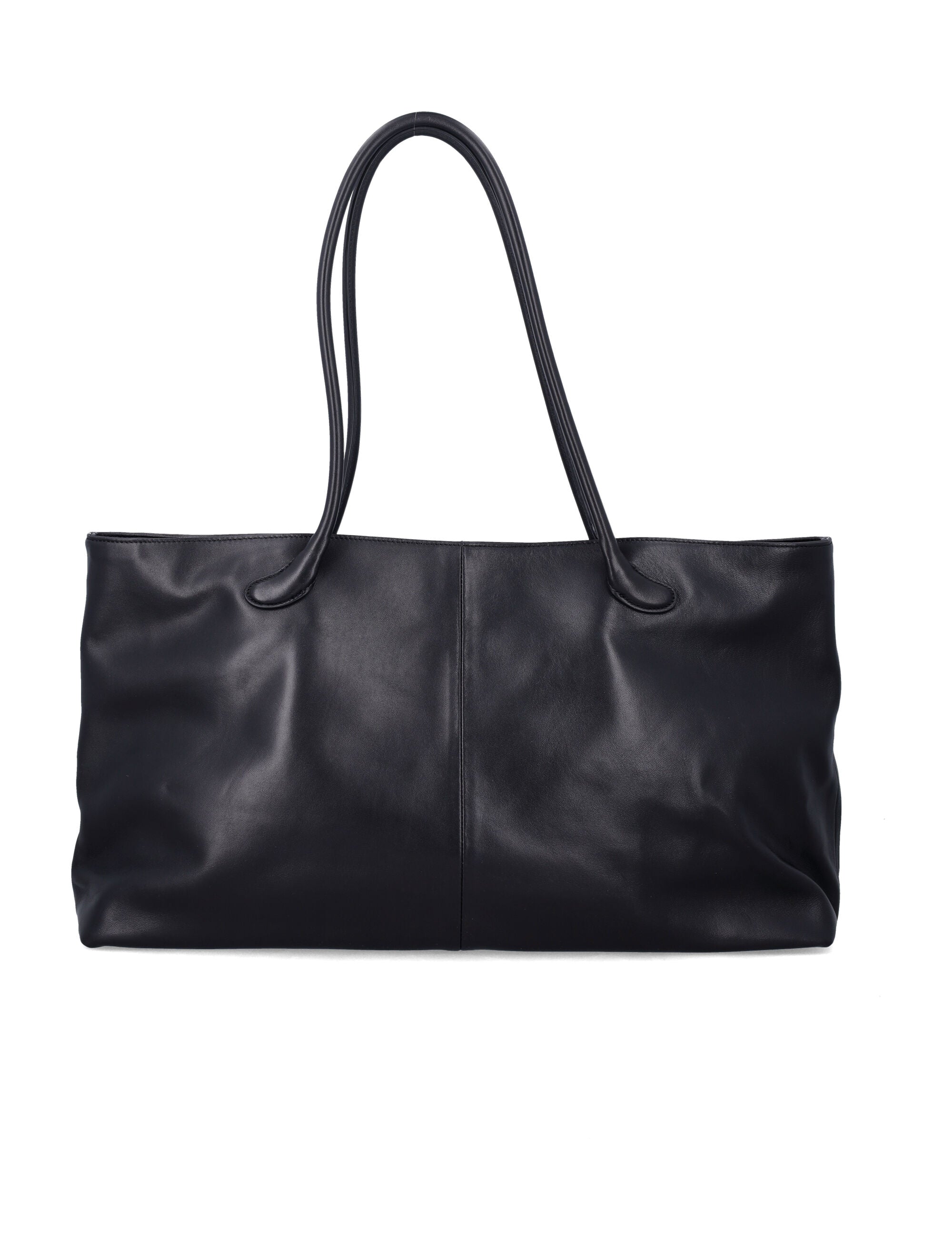 Low Classic Haricot Bag Tote Black Cow Leather Lining