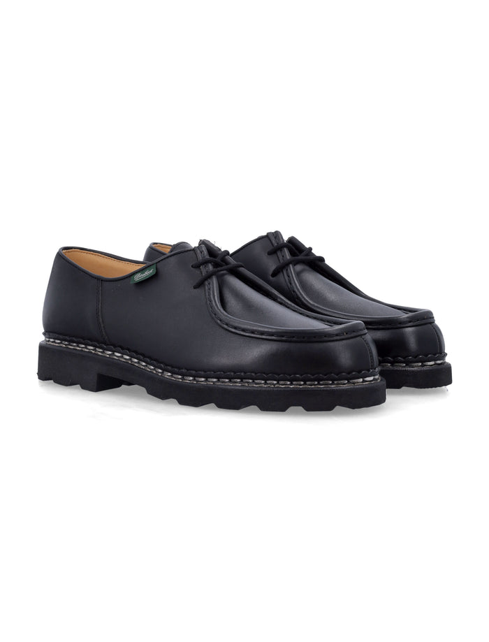 Paraboot Michael Black Leather Shoes Calf Sole Laced