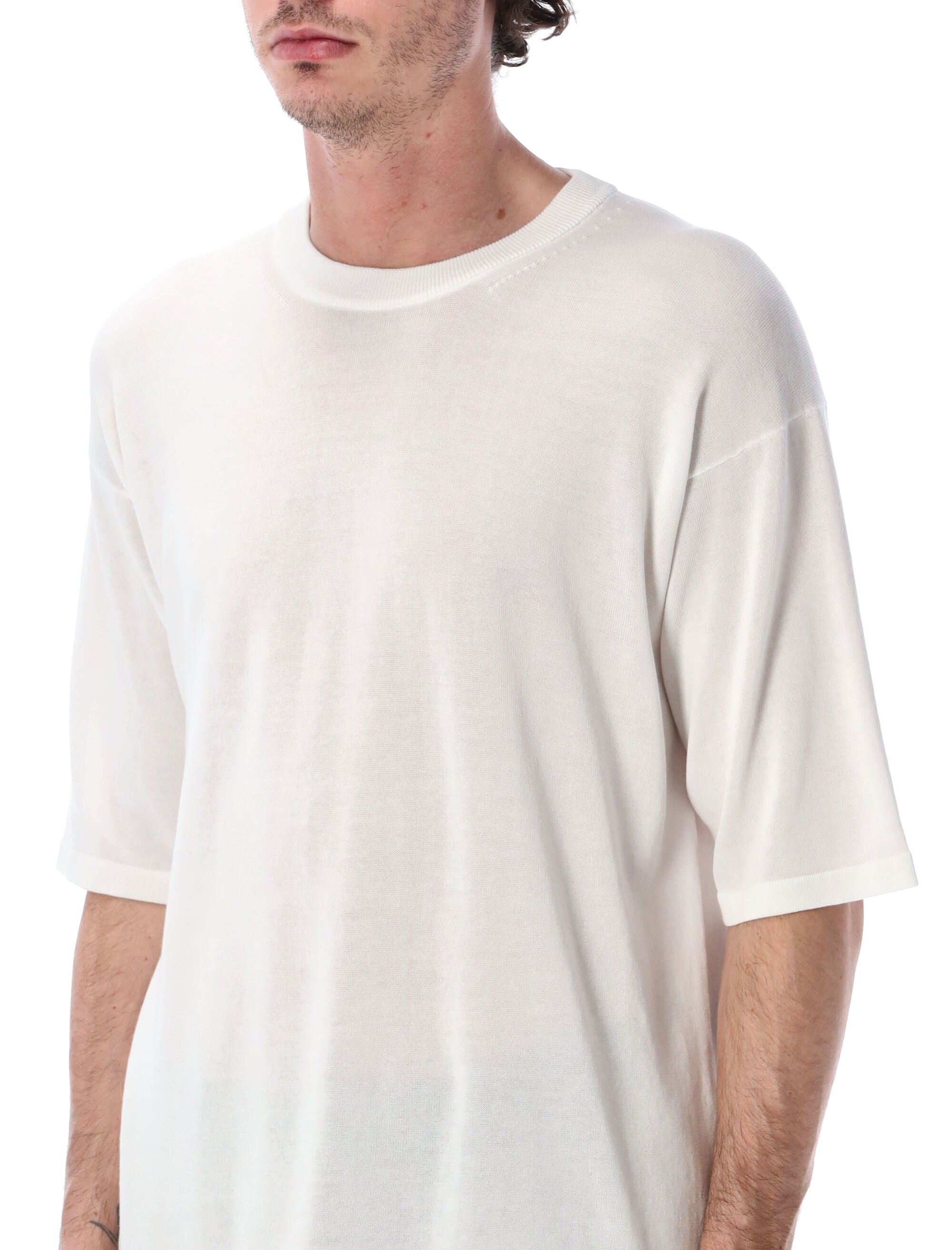 Roberto Collina Cotton Crêpe T-Shirt White