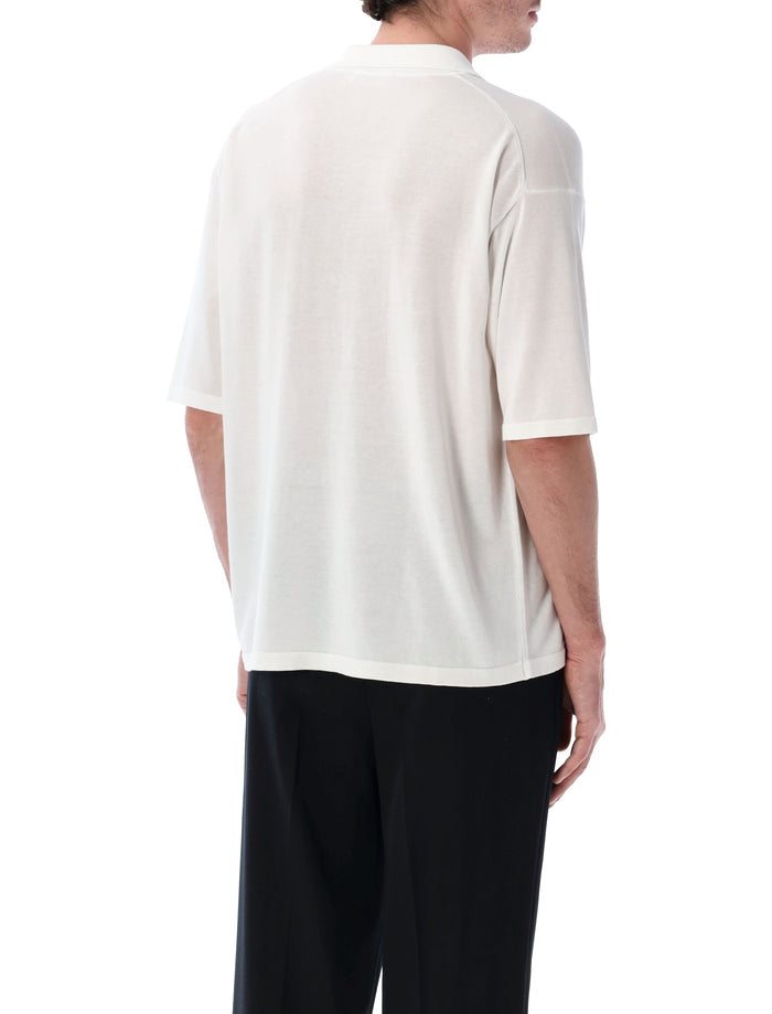 Roberto Collina Cotton Crêpe Polo White T-shirt