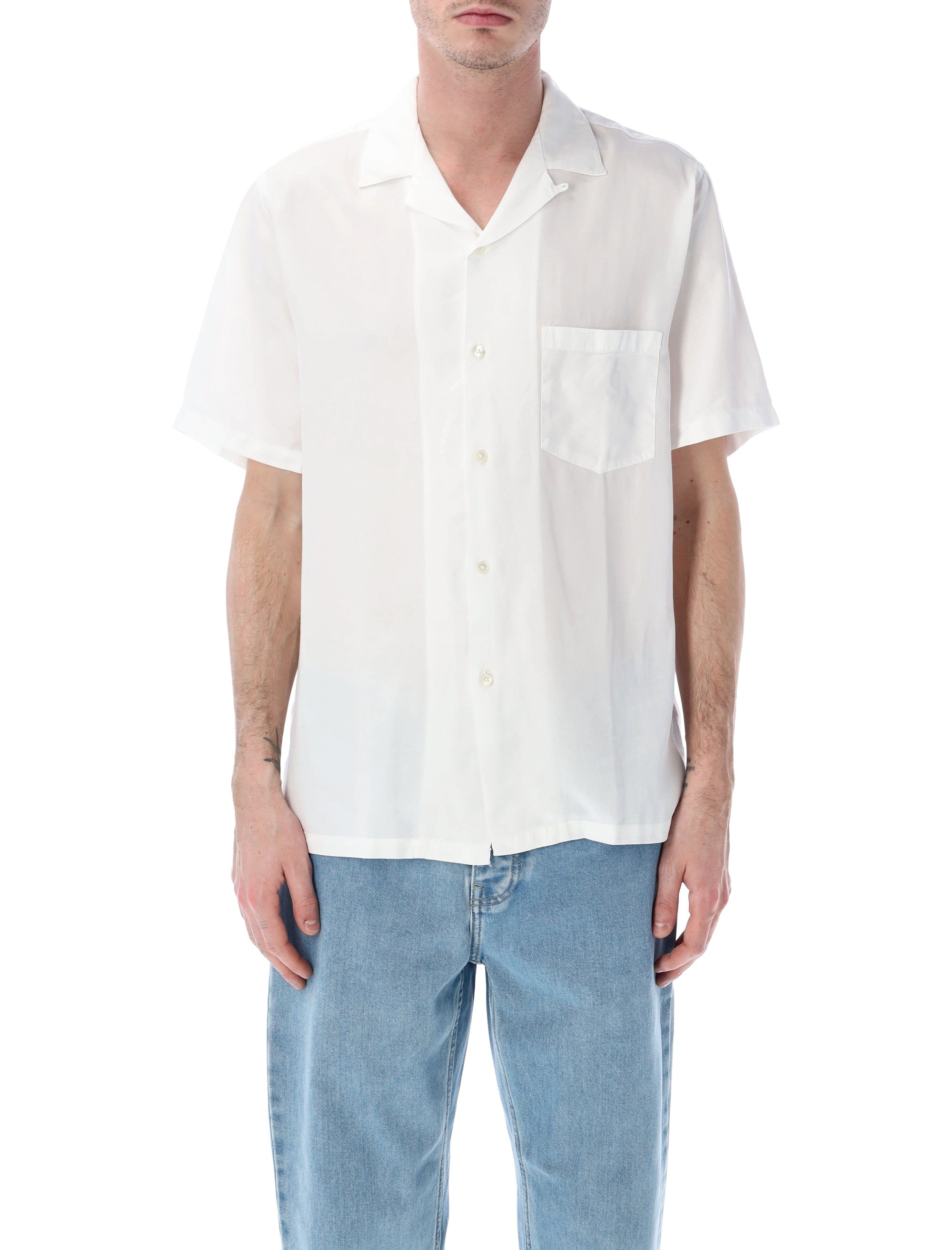 Portuguese Flannel Dogtown tencel shirt Off White
