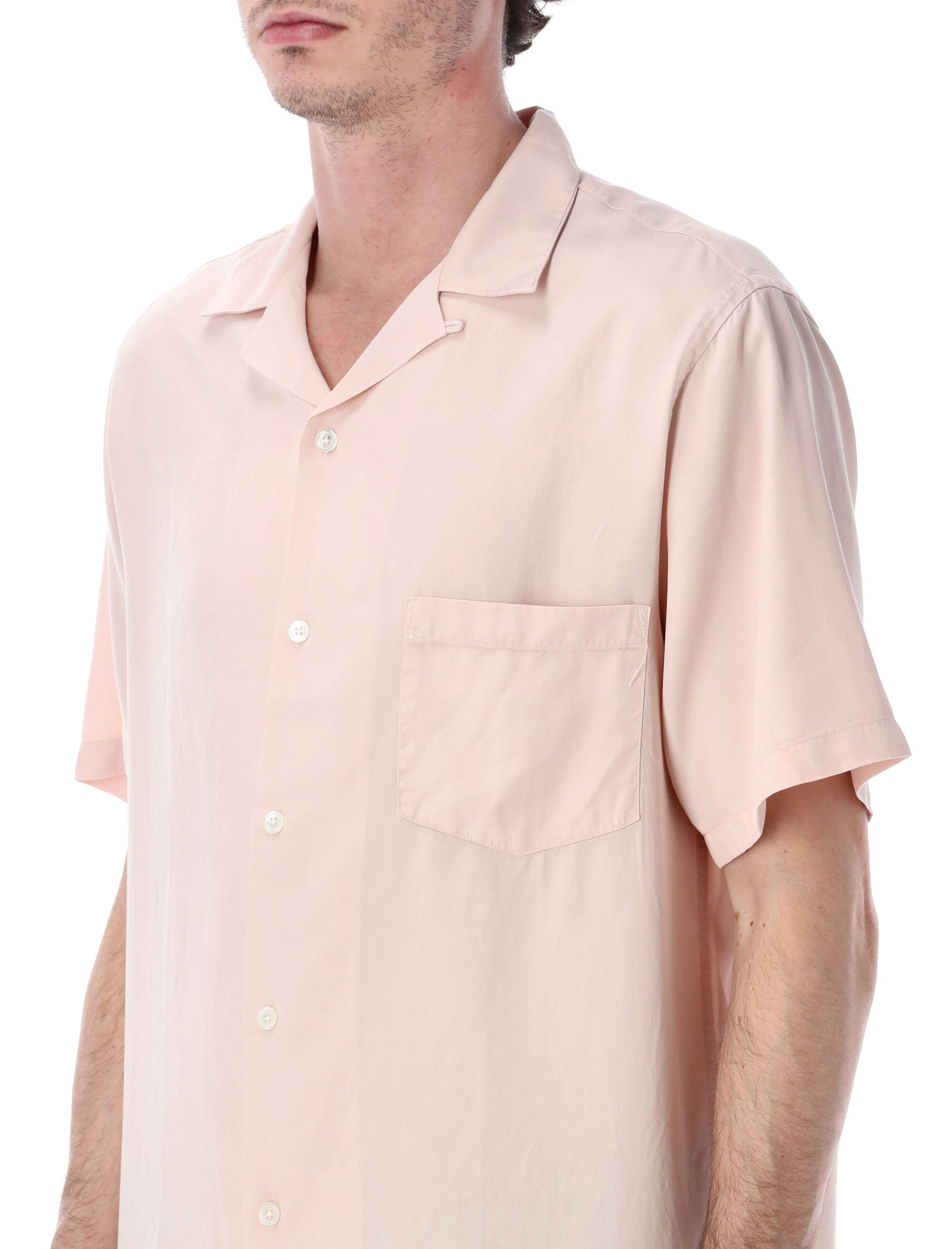 Portuguese Flannel Dogtown tencel shirt Pale Pink