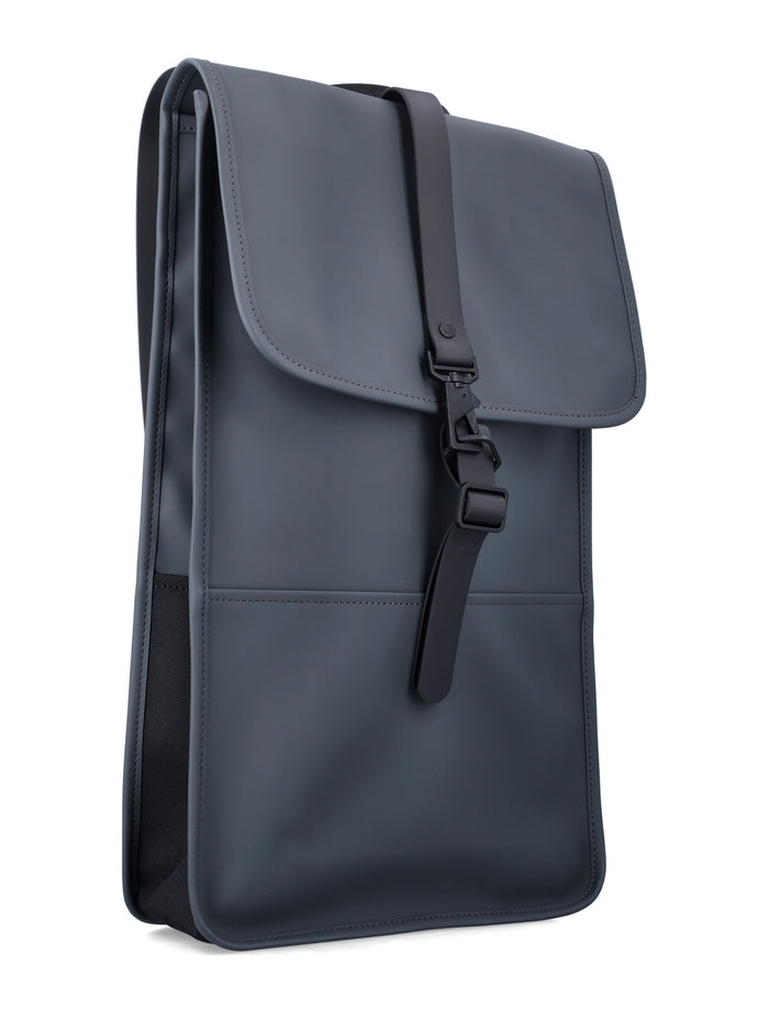 Rains Waterproof Backpack with Laptop Pocket Dark Grey Polyester Coating