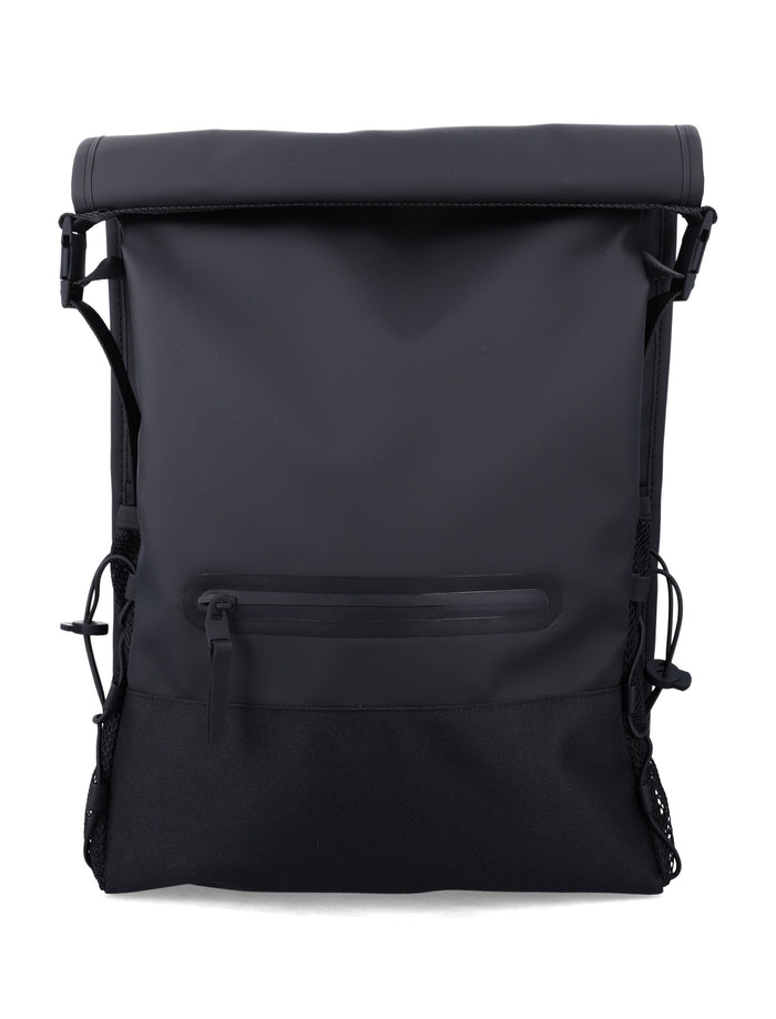 Rains Trail Mountaineer Rolltop backpack Black Polyester