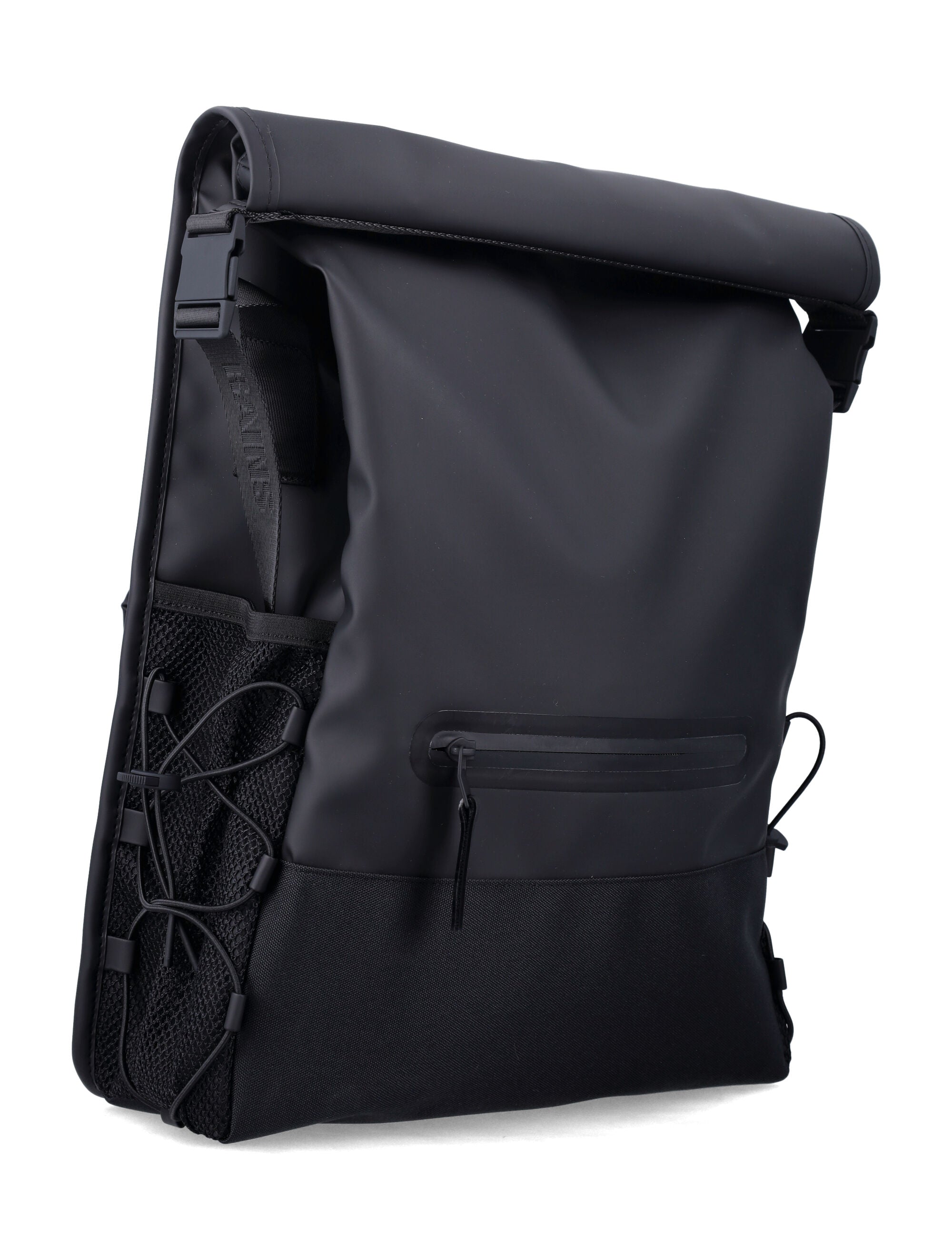 Rains Trail Mountaineer Rolltop backpack Black Polyester