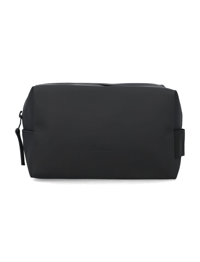 Rains Small Waterproof Wash Bag Black Polyester Coating Pouch
