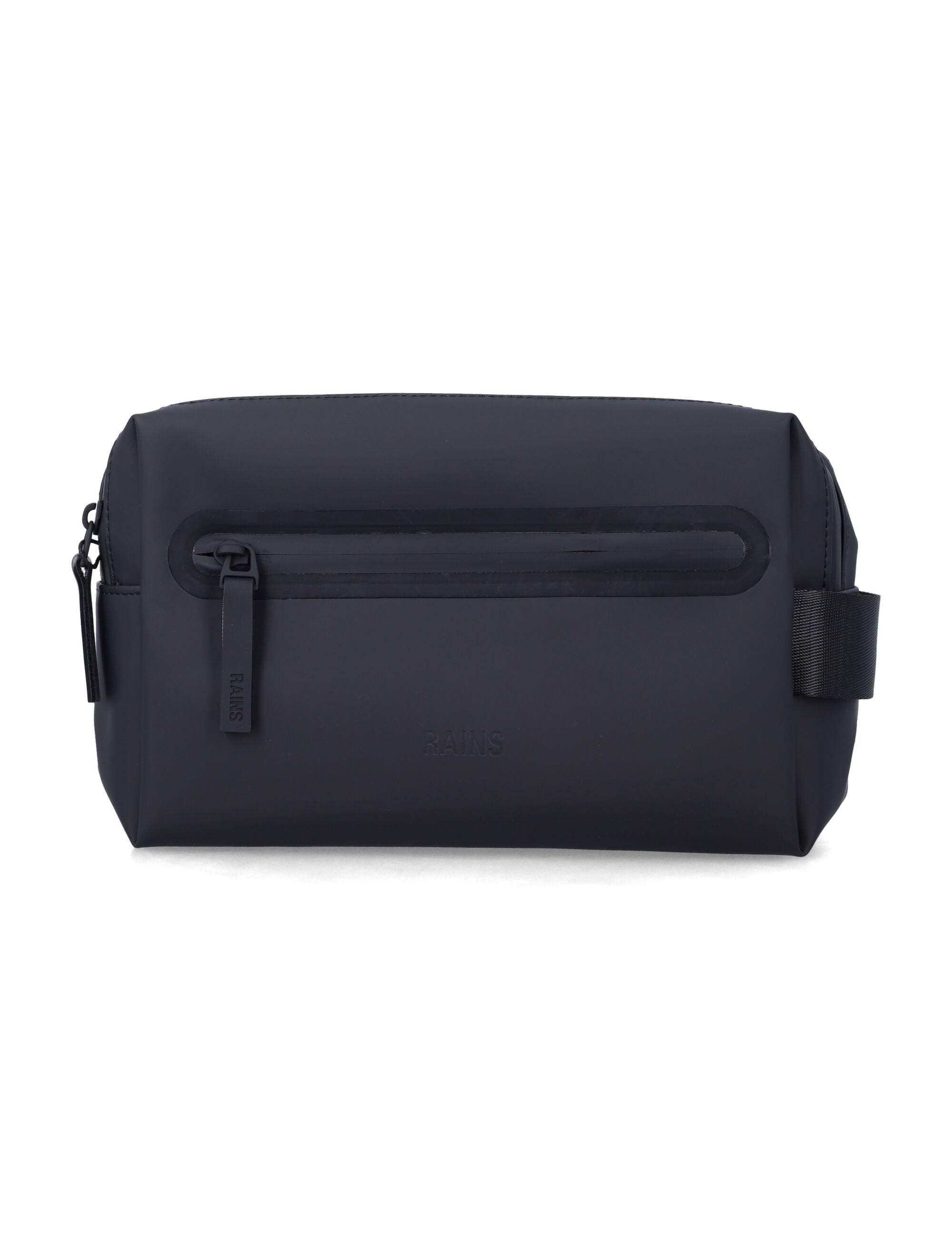 Rains 2 Zip Waterproof Wash bag Black Polyester Pouch