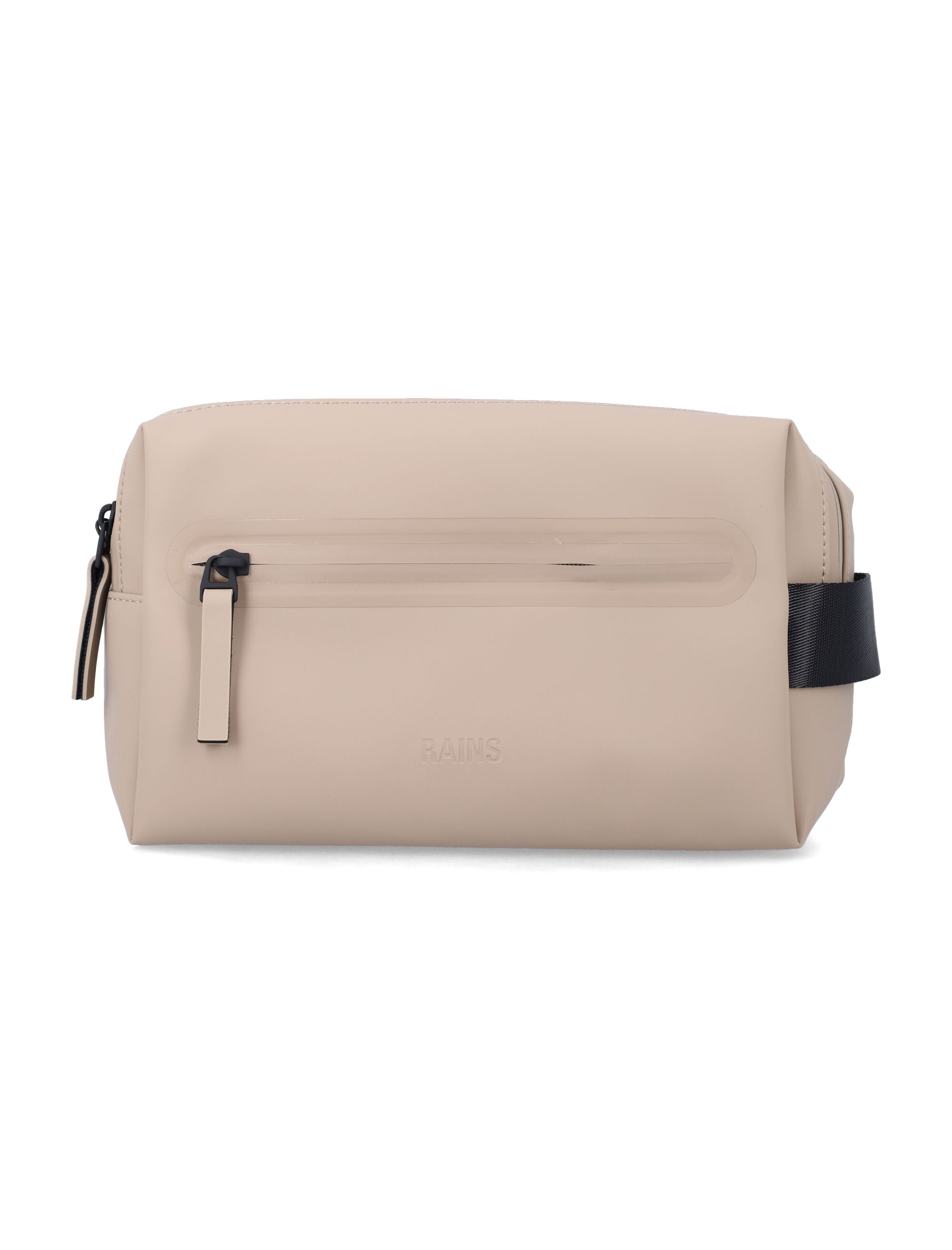 Rains 2 Zip Waterproof Wash bag Beige Polyester Pouch