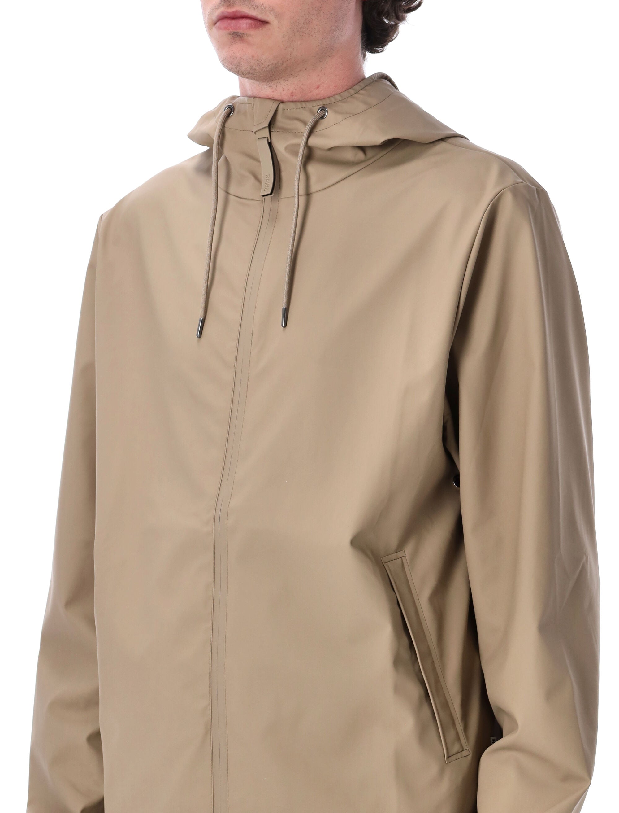 Rains Storm breaker waterproof raincoat Beige Polyester Coating Jacket