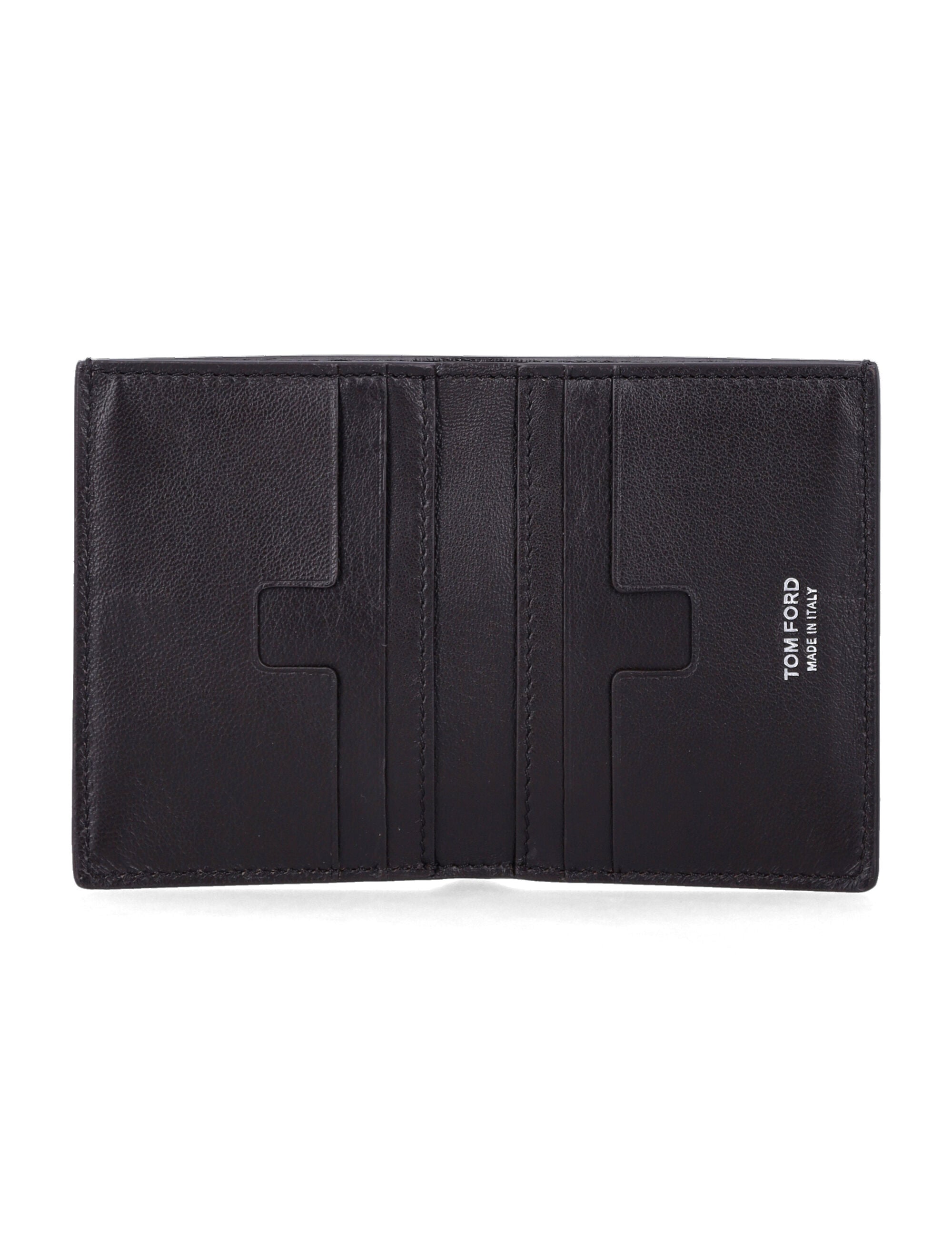 Tom Ford Croc leather cardholder Espresso Upper