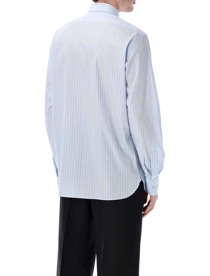 Tom Ford striped cotton shirt Light Blue White