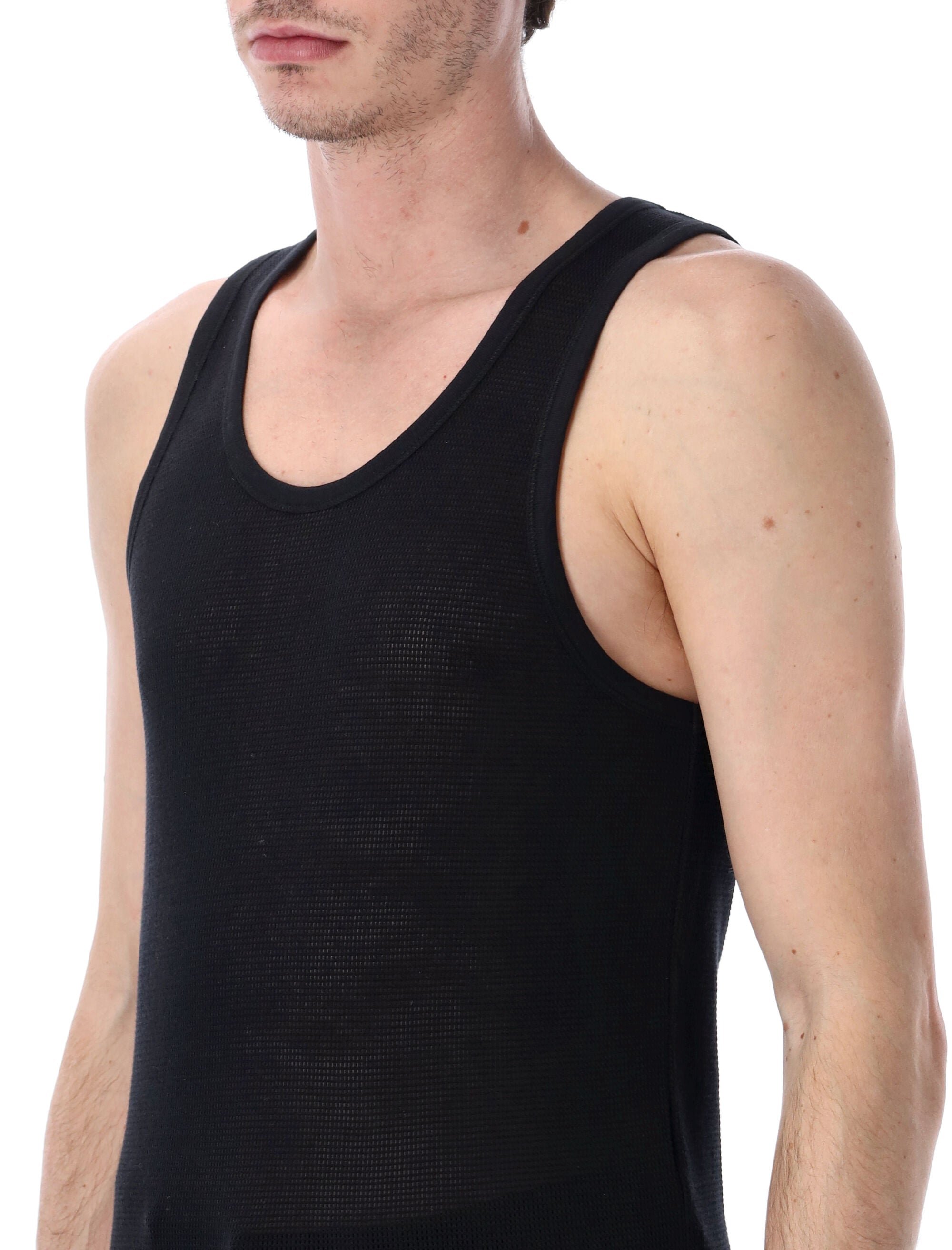 Tom Ford cotton mesh tank Black
