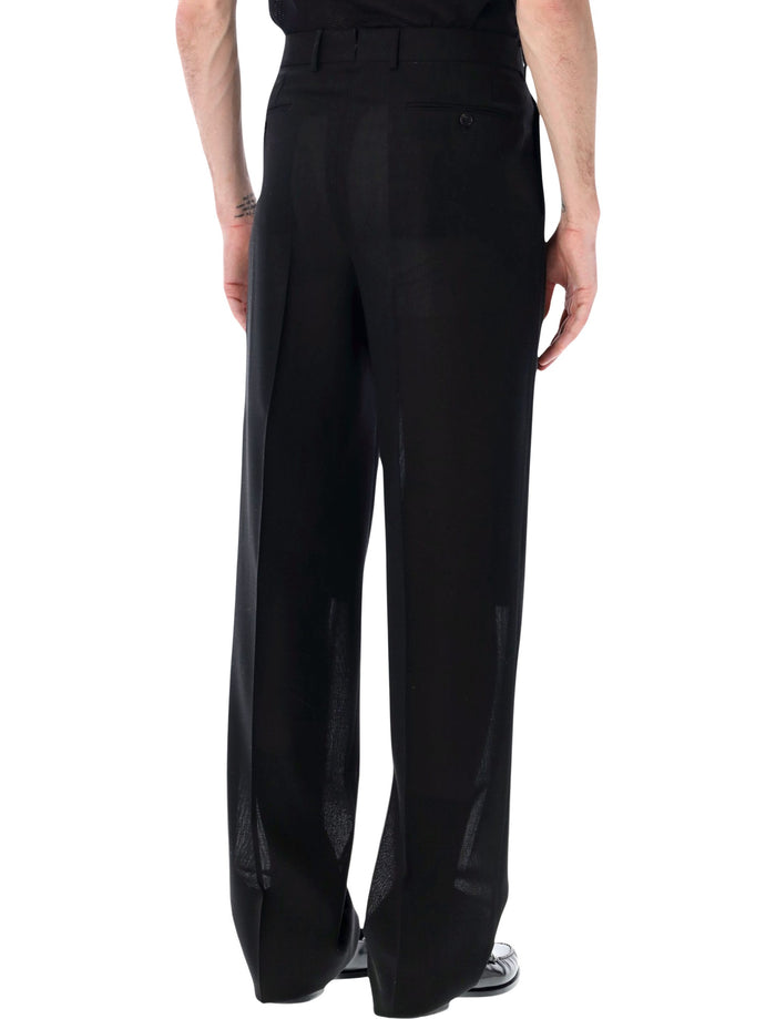 Tom Ford Double Pleat Pants Black Wool