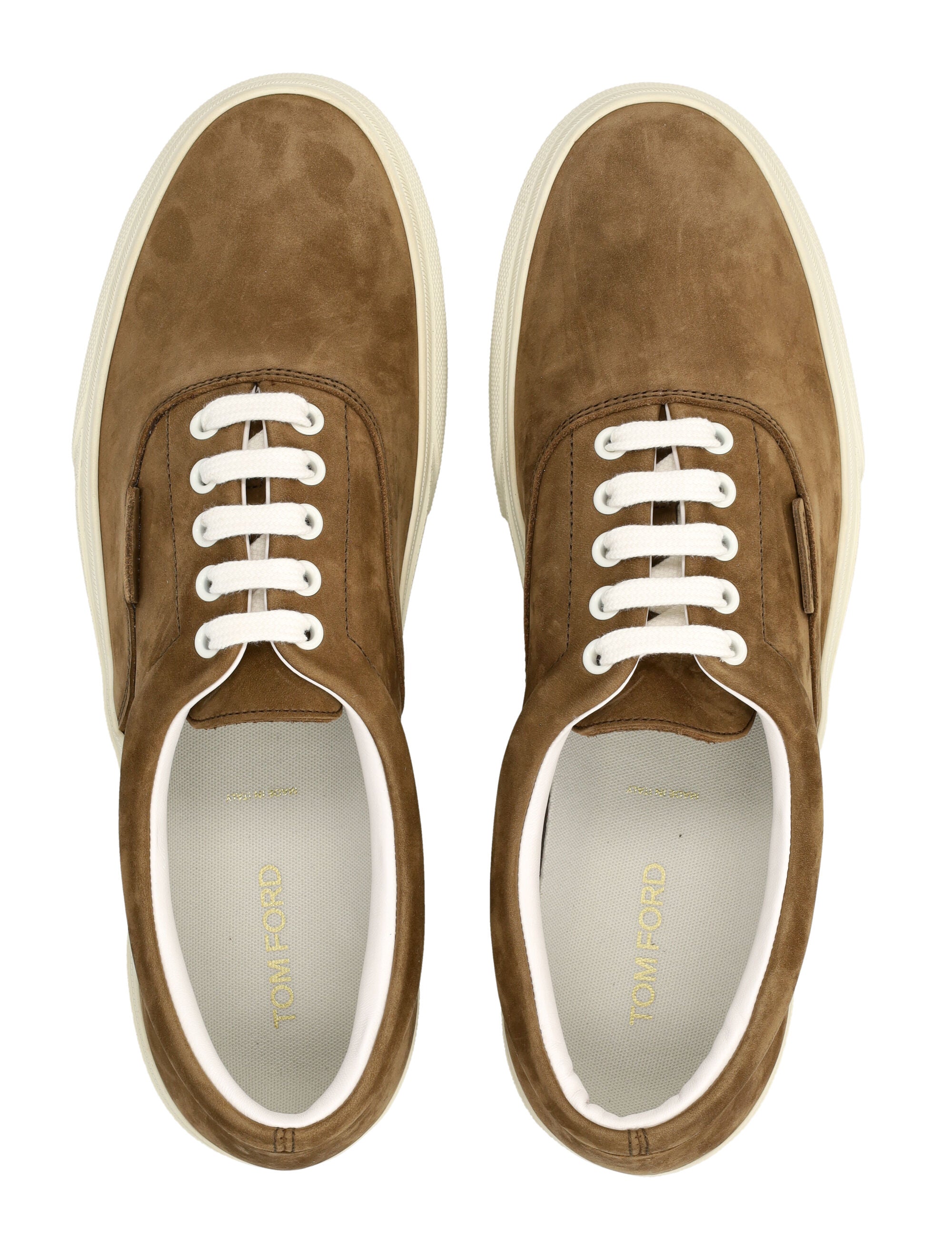Tom Ford Jude suede sneakers Olive Brown Upper