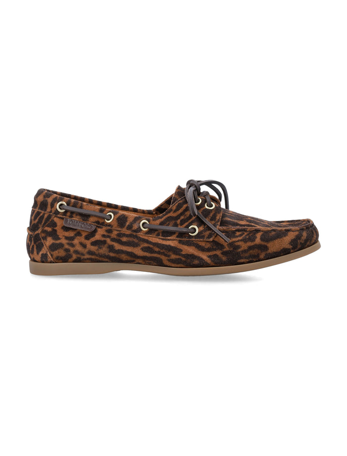 Tom Ford Robin animal print suede loafers Brown Whisey Ocelot Upper