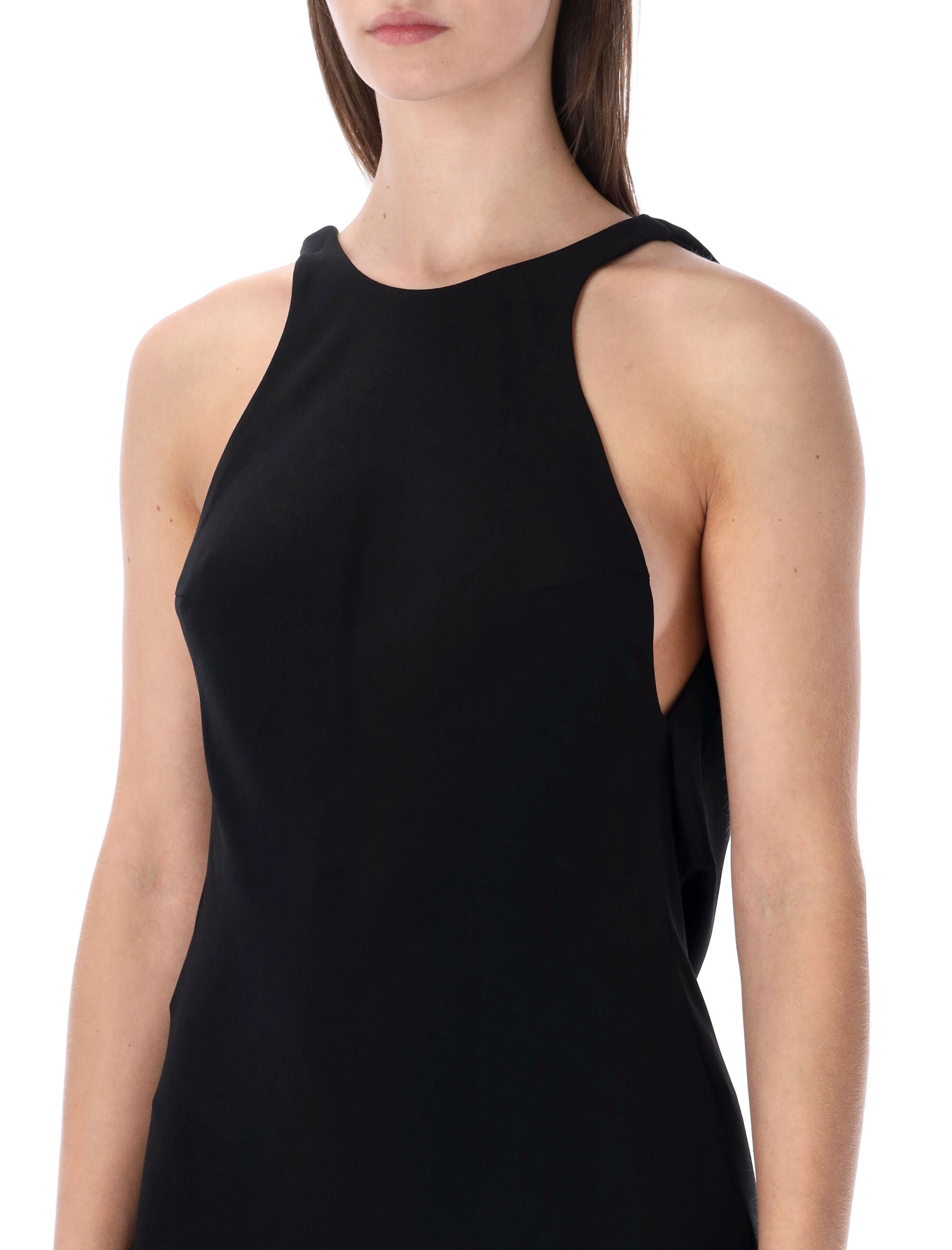 The Andamane Carmen black mini dress Polyester