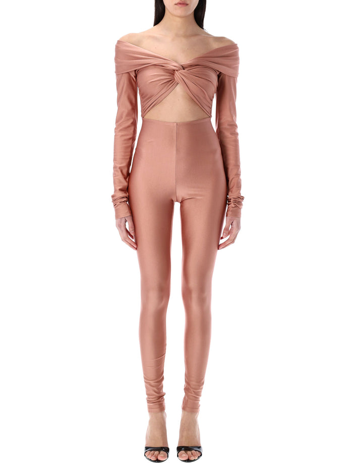 The Andamane stretch off-shoulder cut-out jumpsuit Fard Polyamide
