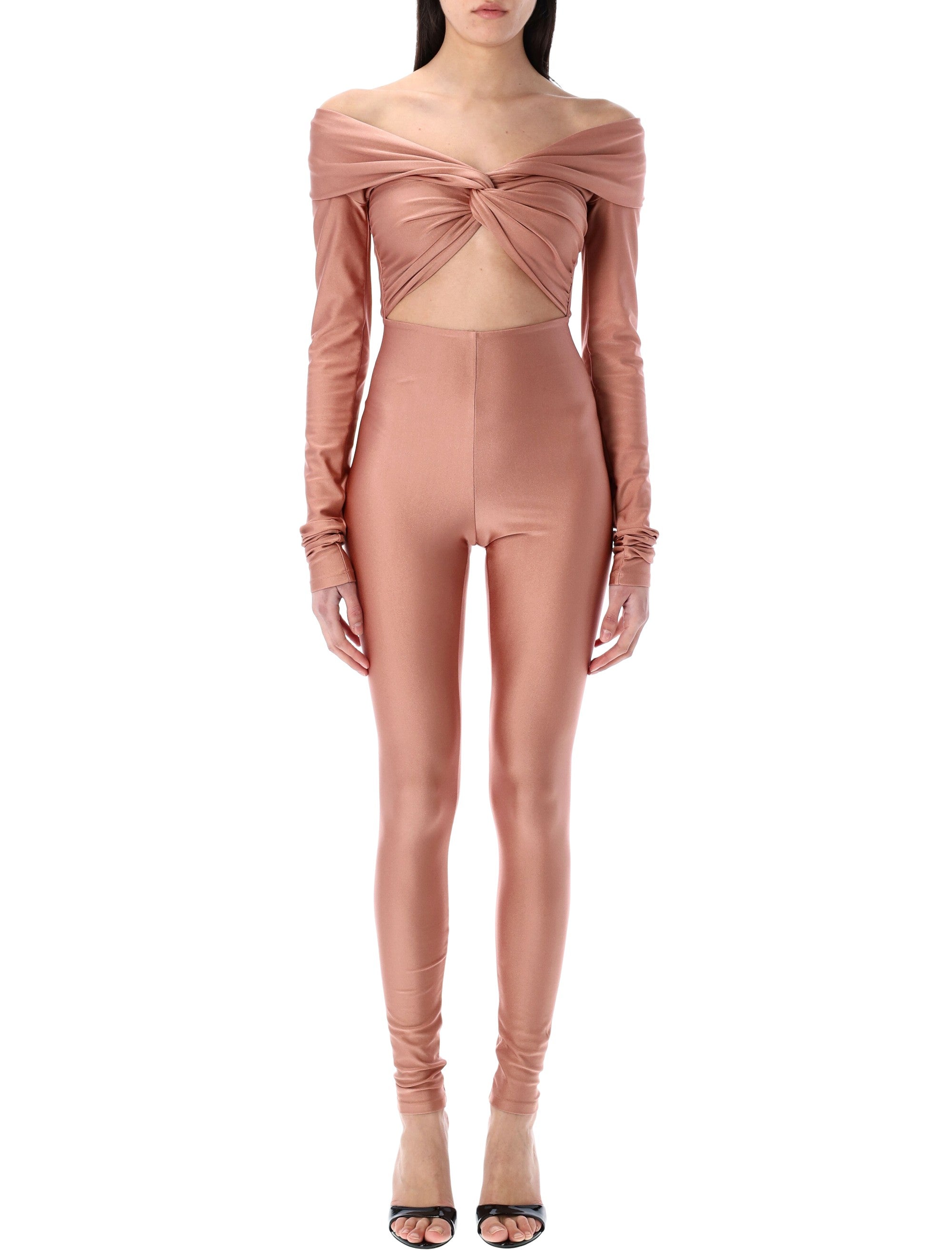 The Andamane stretch off-shoulder cut-out jumpsuit Fard Polyamide