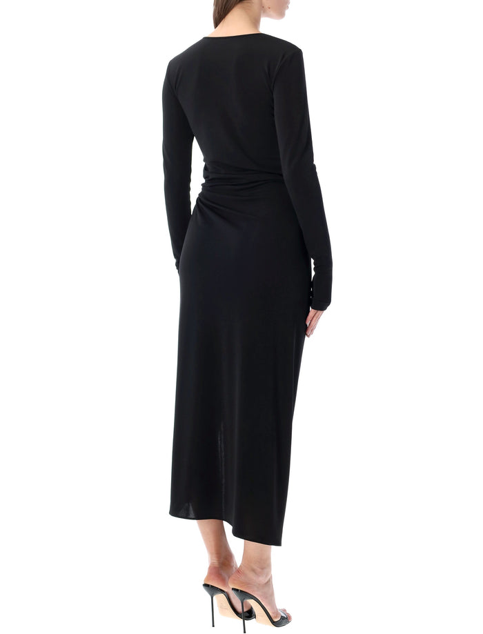 The Andamane New Gia split dress Black Polyester