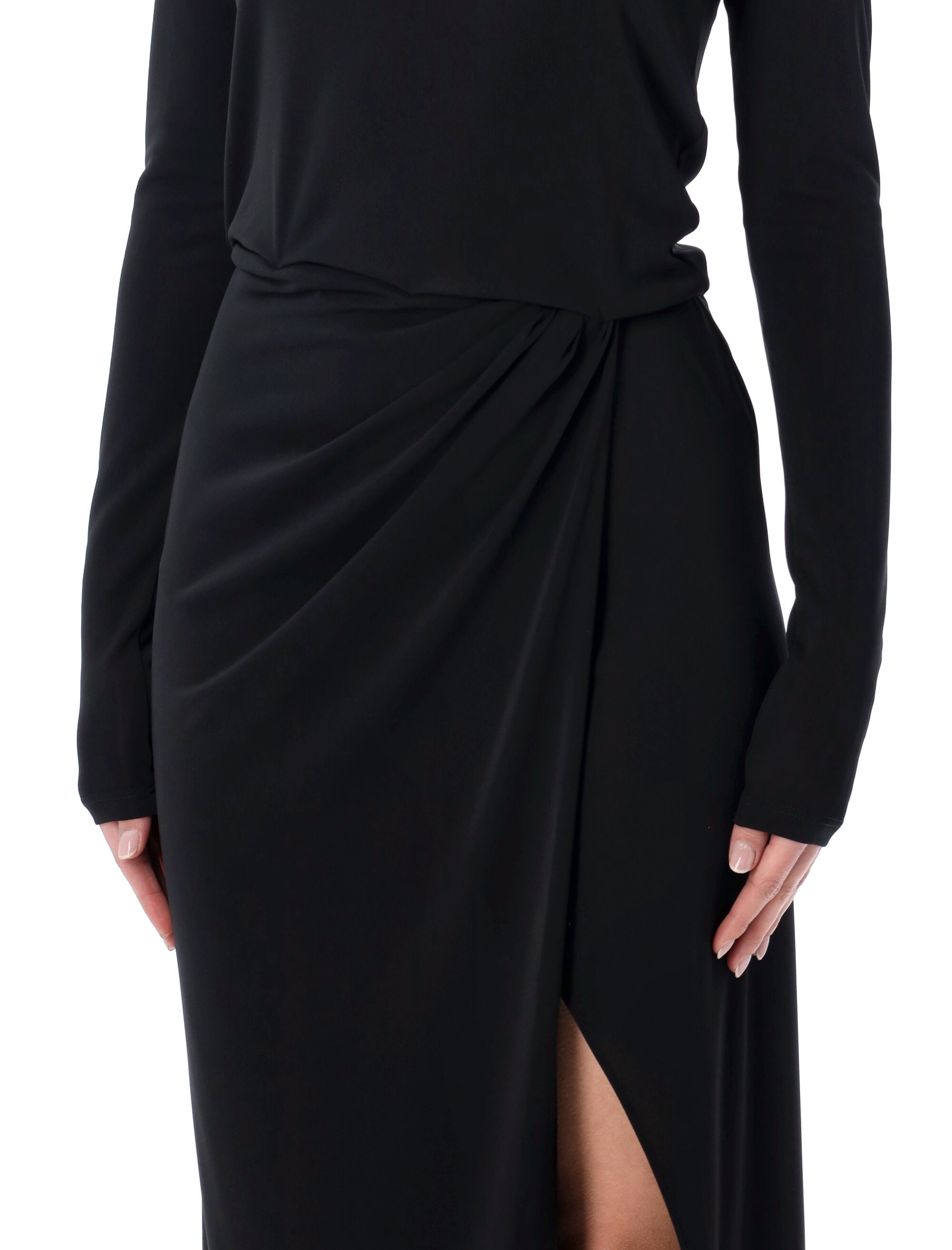 The Andamane New Gia split dress Black Polyester