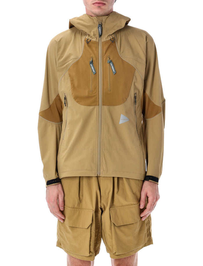 And Wander Technical Jacket Beige Nylon