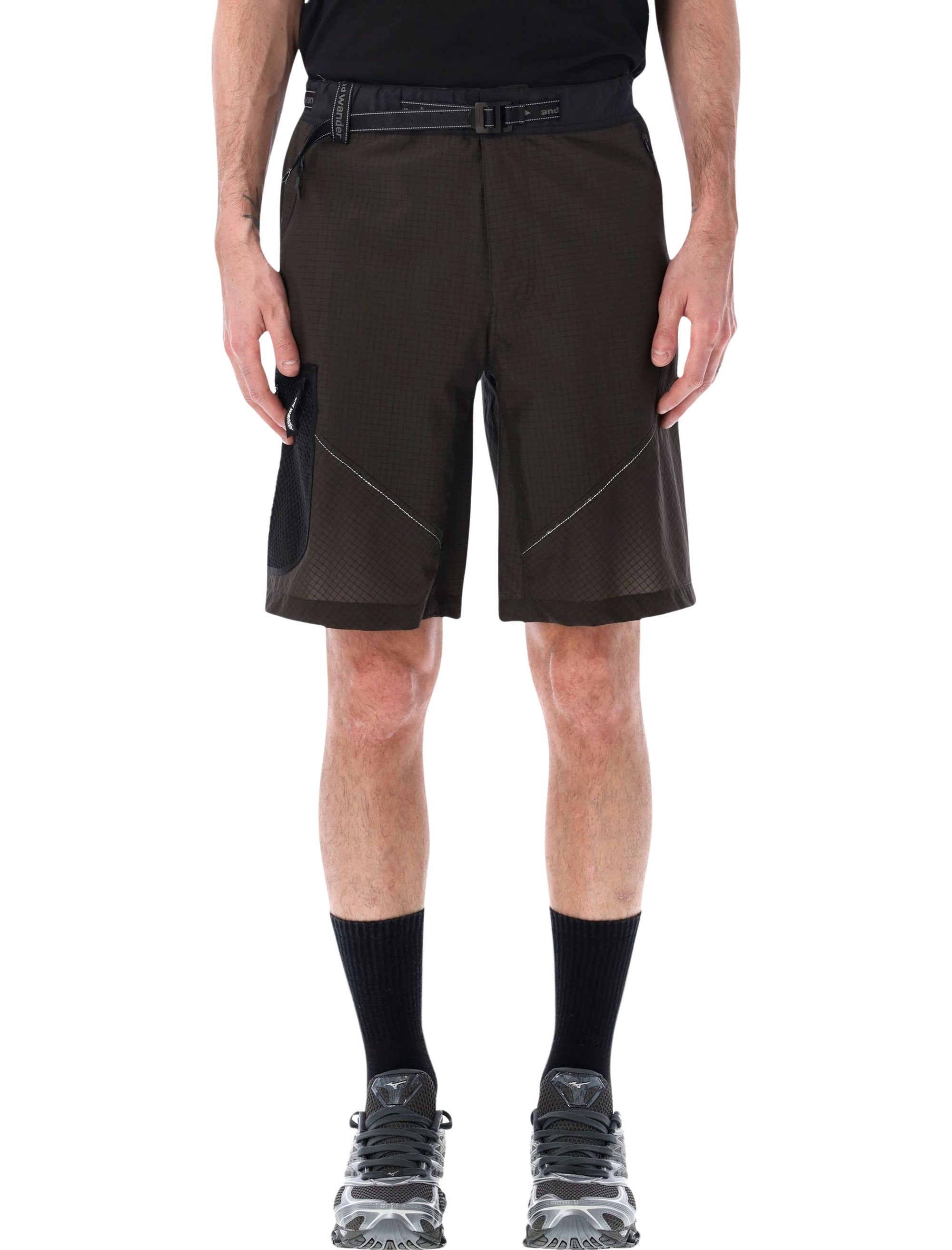 And Wander Breath Rip short pants Charcoal Nylon