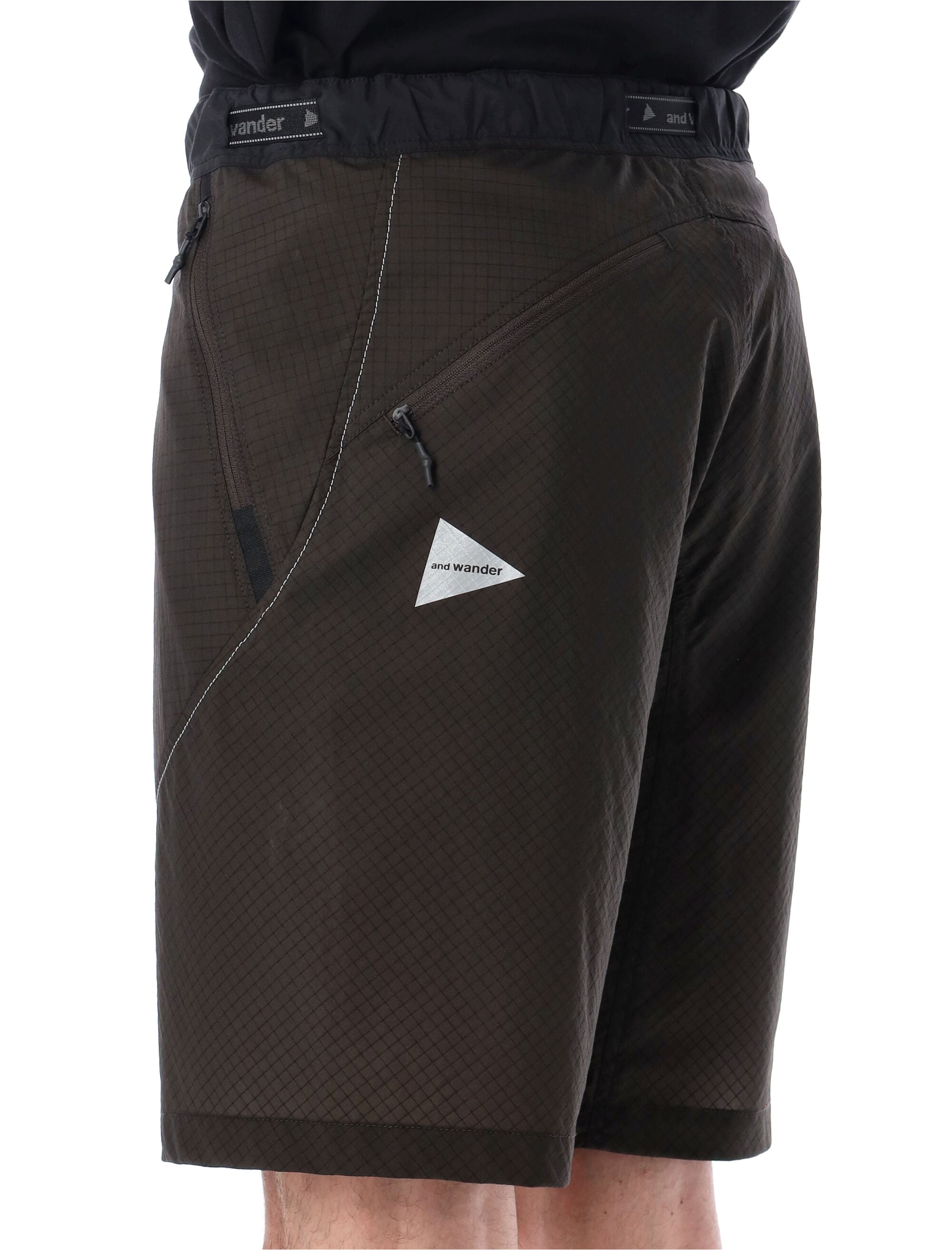 And Wander Breath Rip short pants Charcoal Nylon