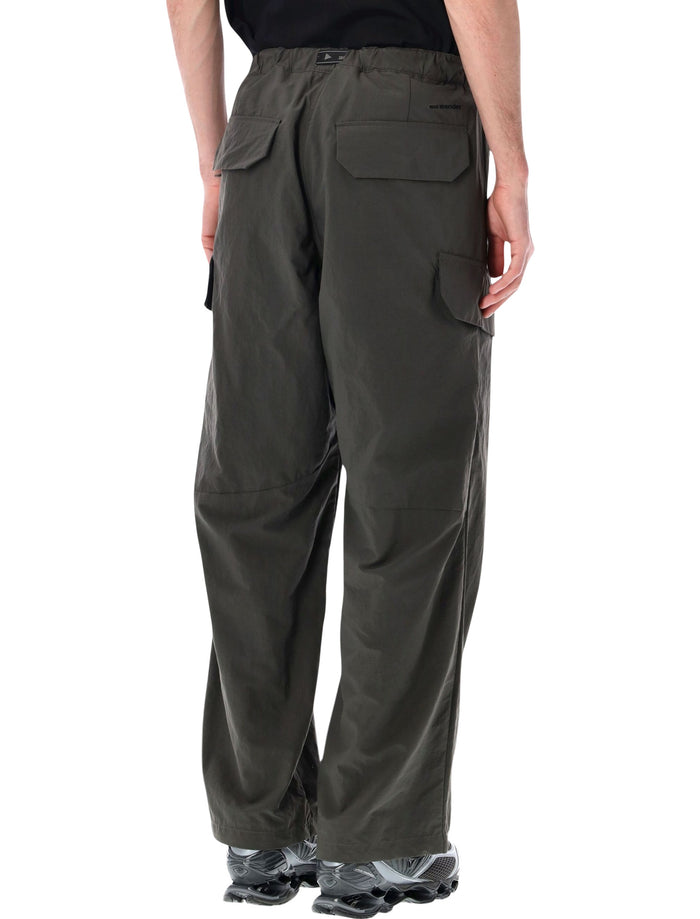 And Wander Cargo Trousers Charcoal Nylon