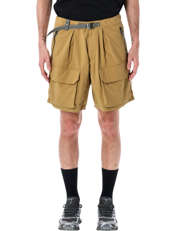 And Wander Cargo Shorts Beige Nylon