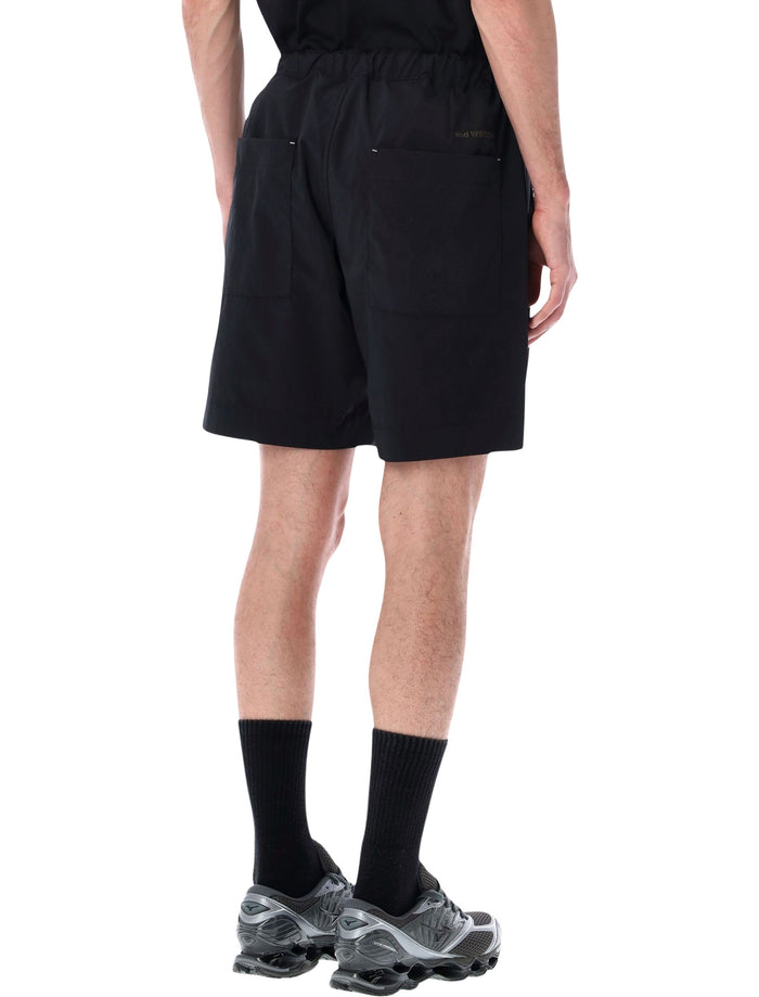 And Wander Technical Shorts Black Polyester