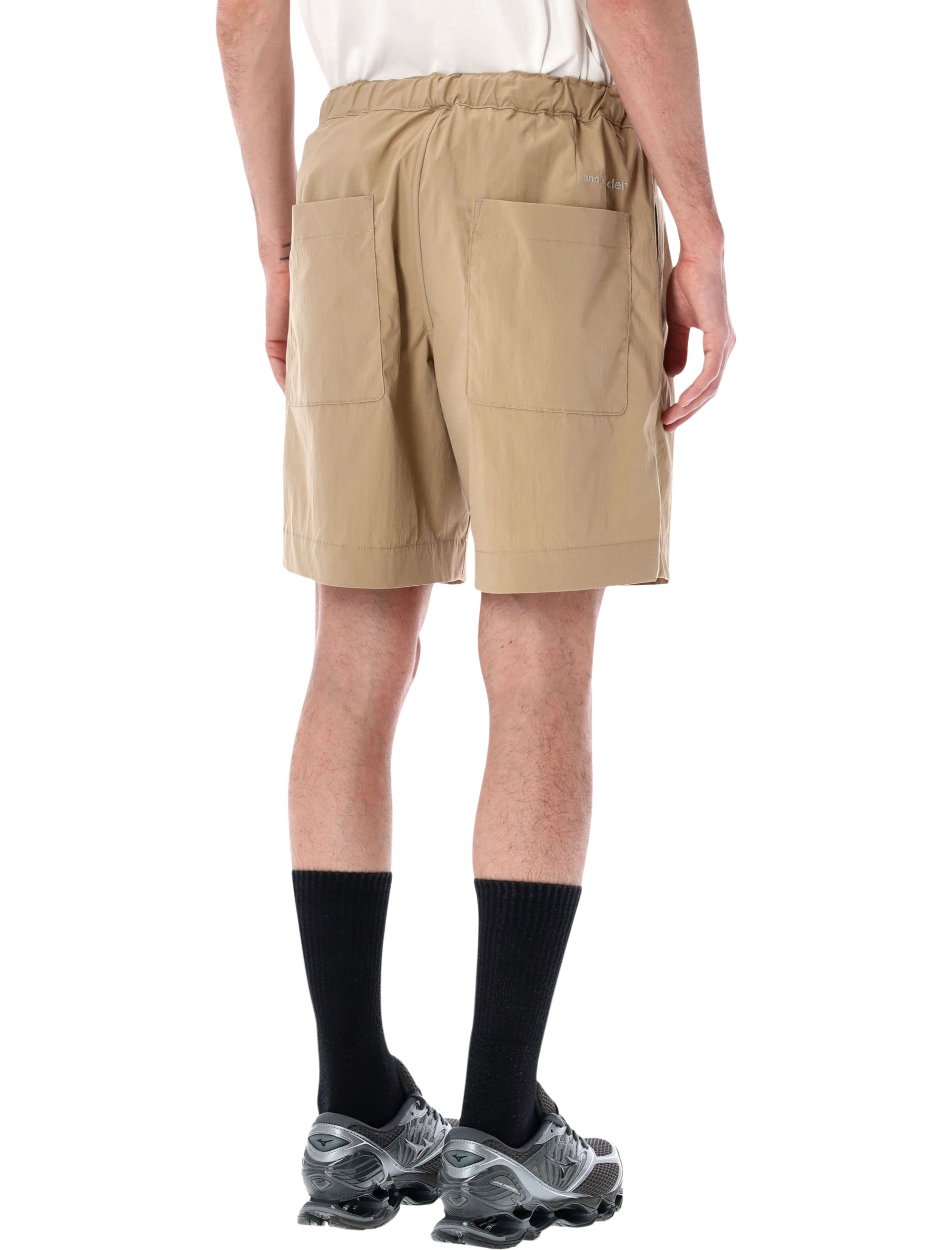 And Wander Technical Shorts Beige Polyester