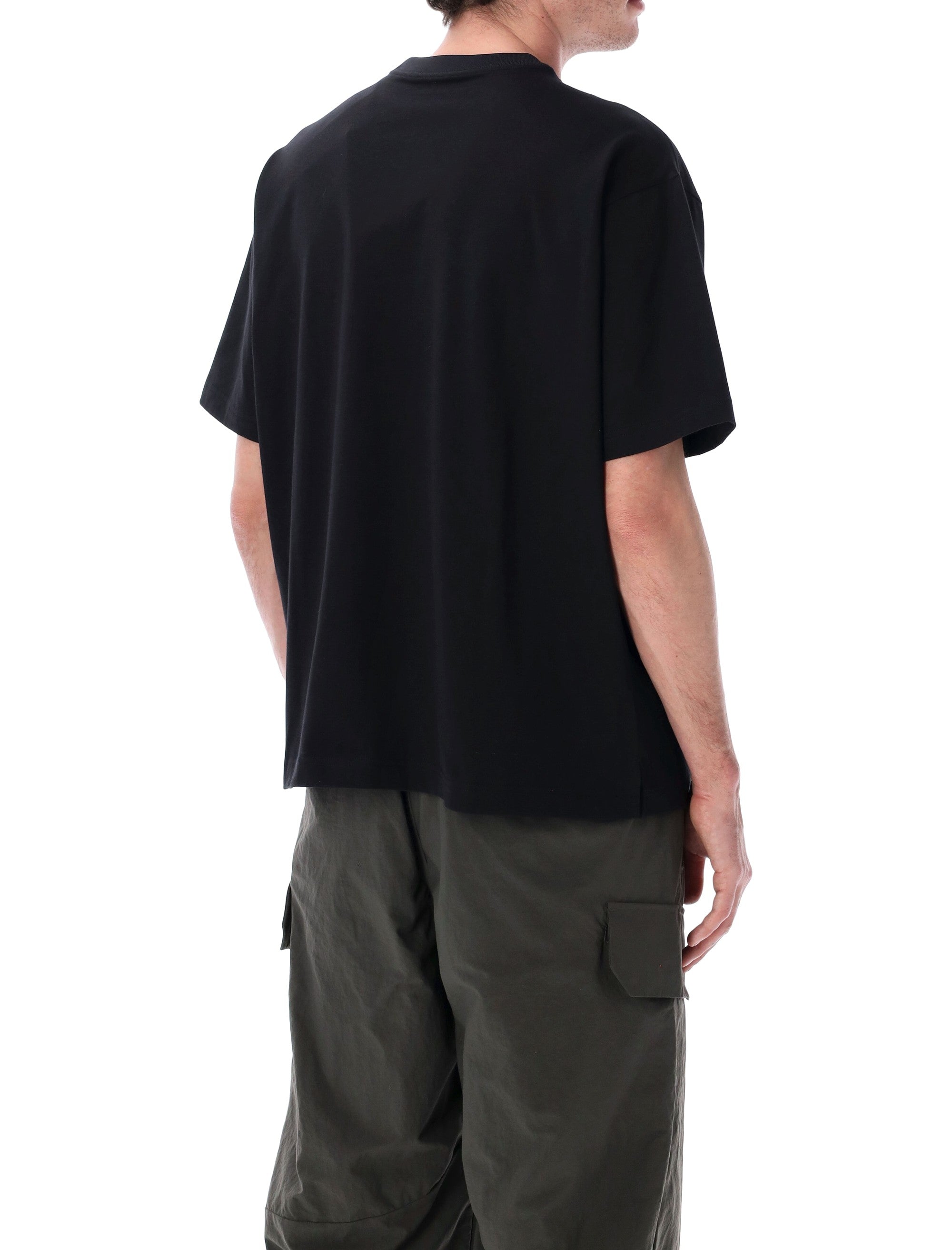 And Wander Pocket T-Shirt Black Polyester Tshirt