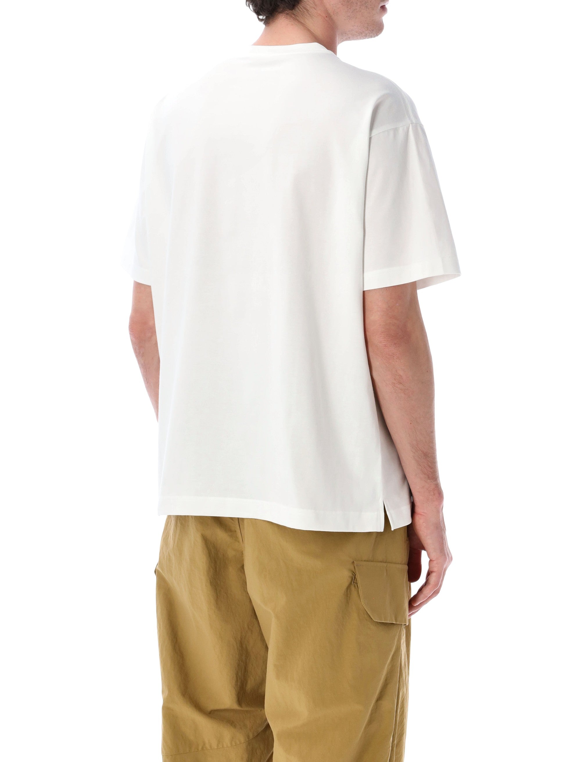 And Wander Pocket T-Shirt Off White Polyester Tshirt