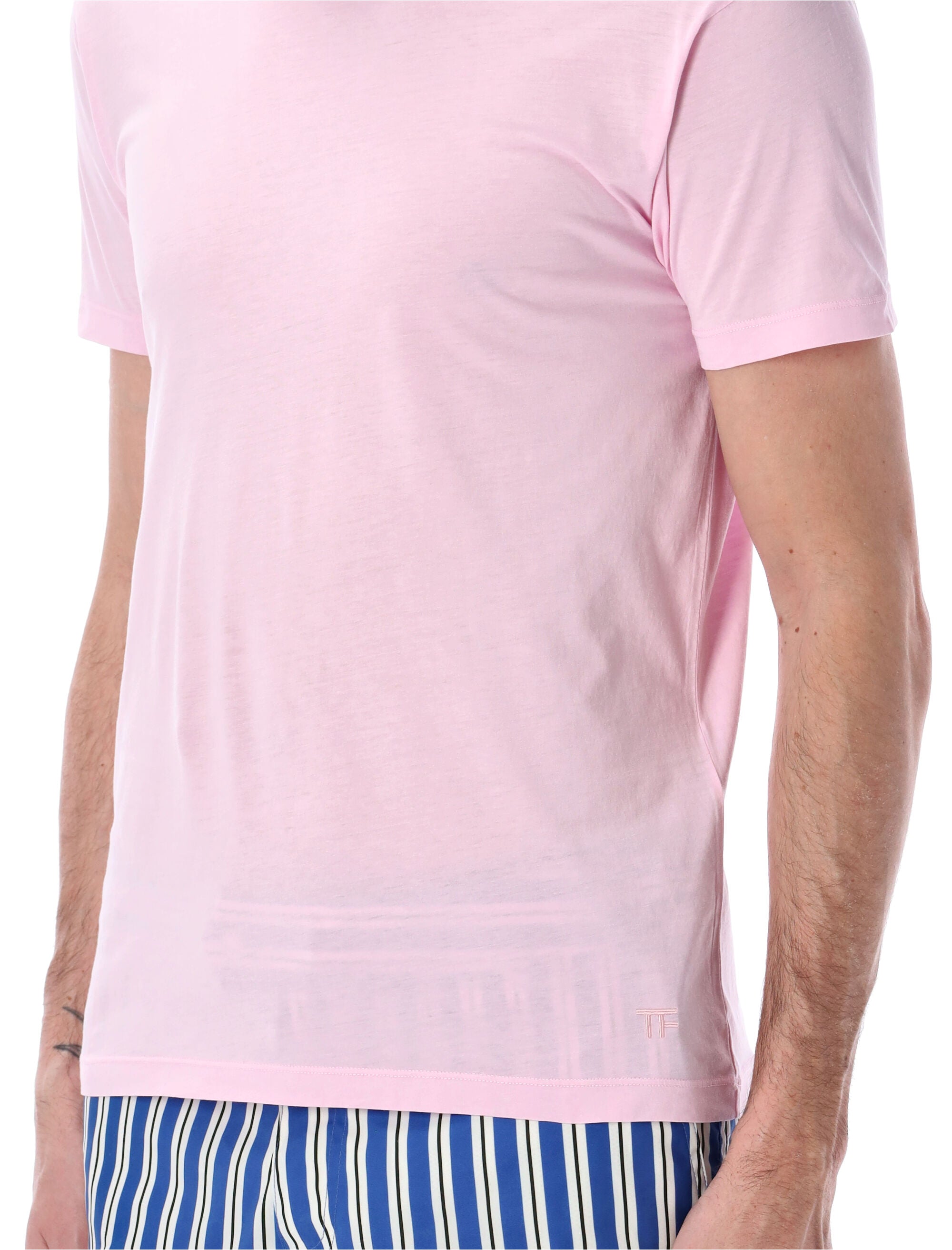 Tom Ford cotton and silk t-shirt Light Rose Tshirt