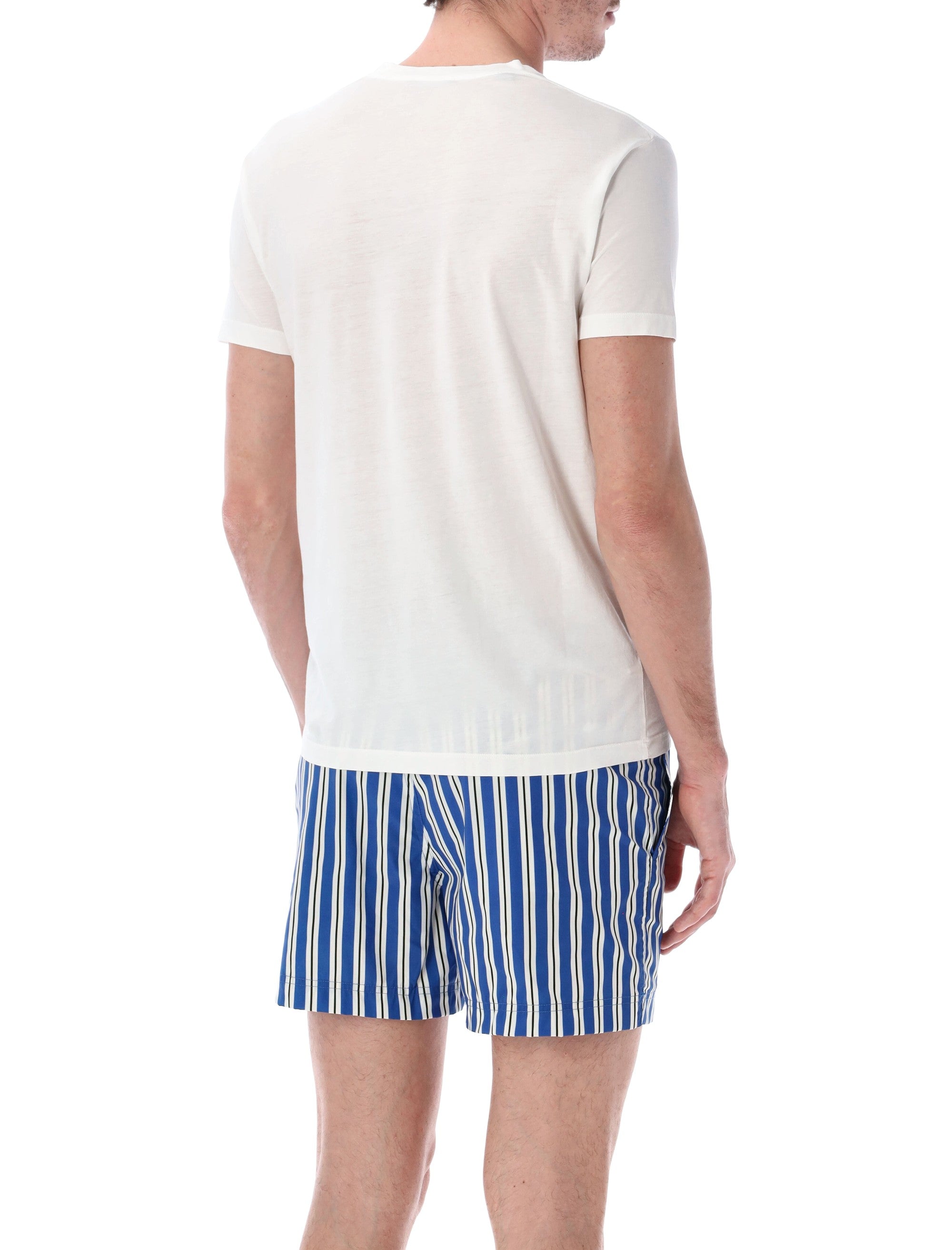 Tom Ford cotton and silk t-shirt Optical White Tshirt