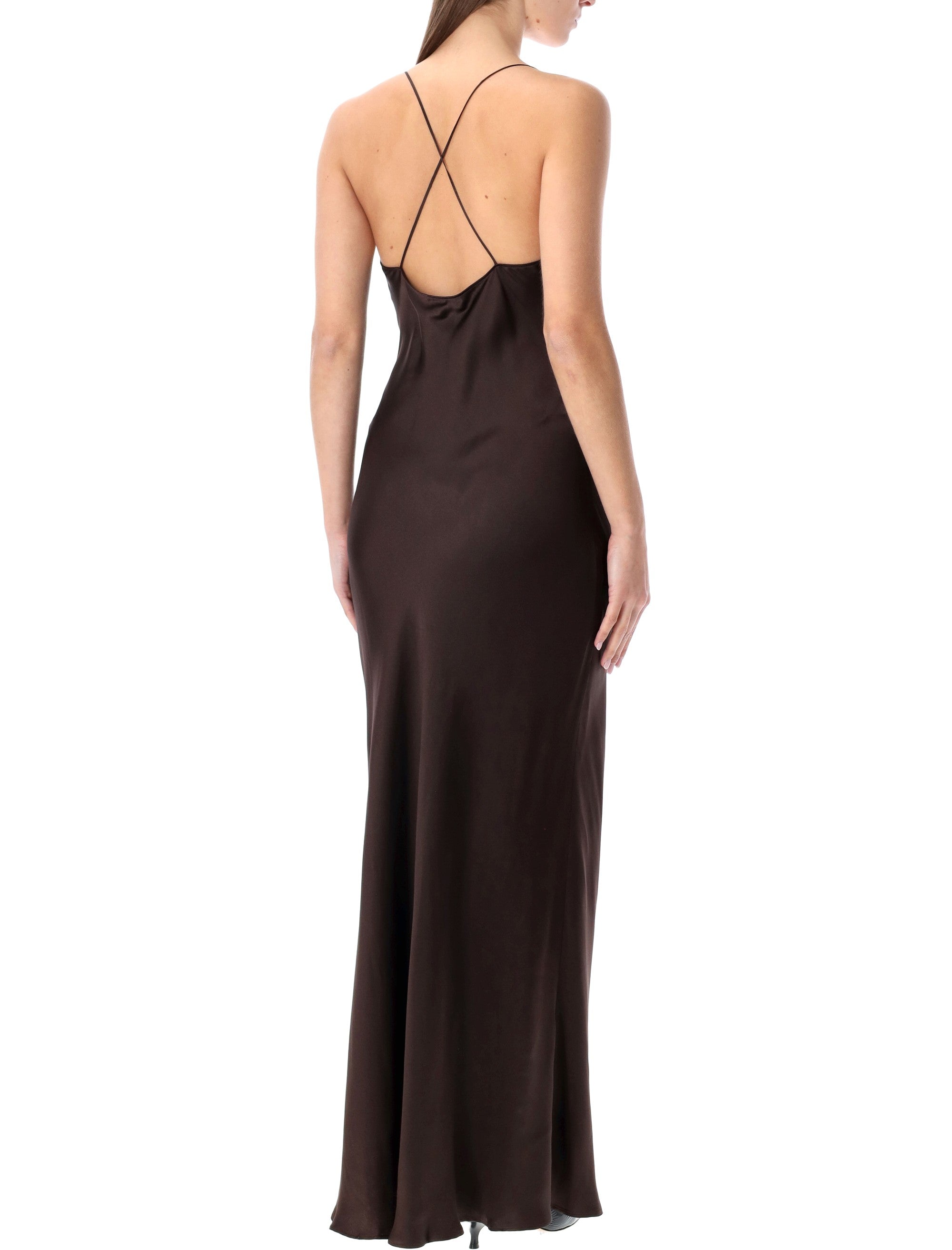 Laurel silk long dress Anine Bing Brown