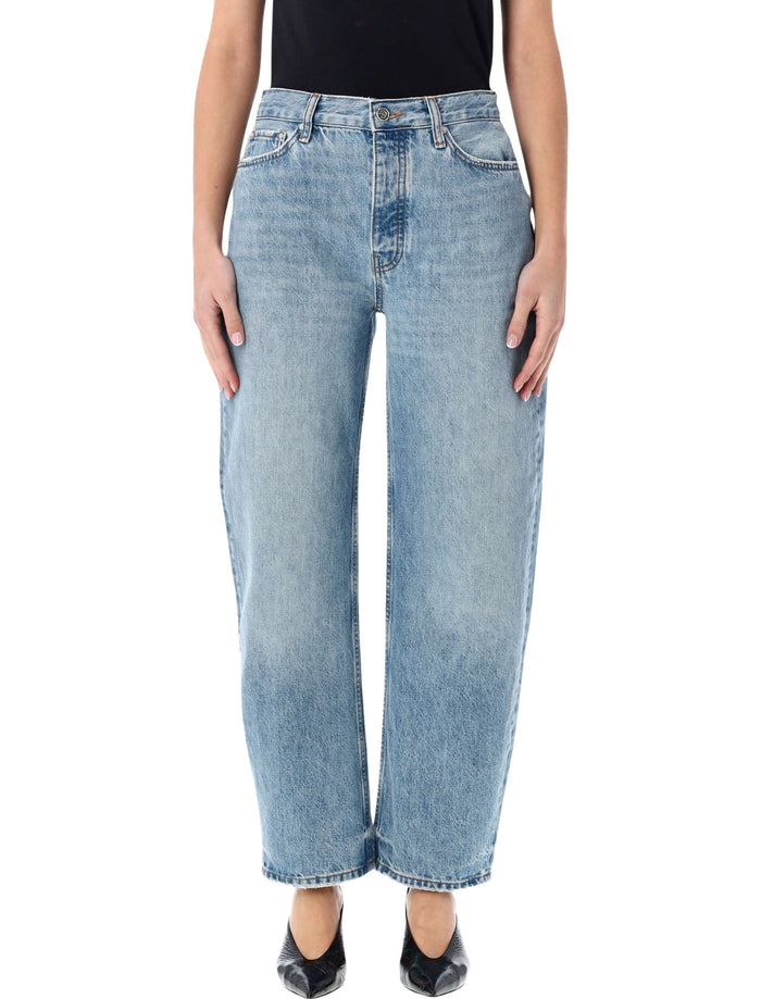 Fritz Regenerative Cotton Denim Jeans Anine Bing Washed Blue