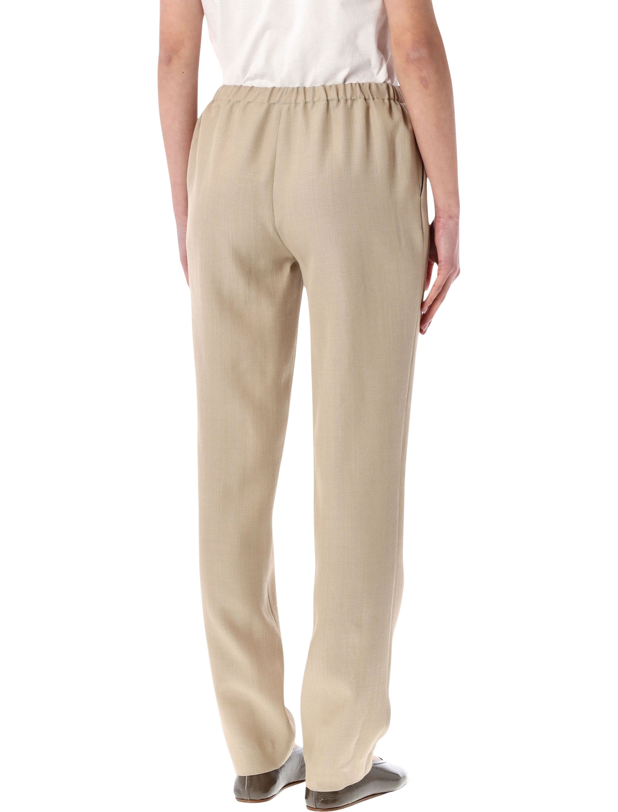 Loulou SCOT straight trousers Beige Viscose Pant