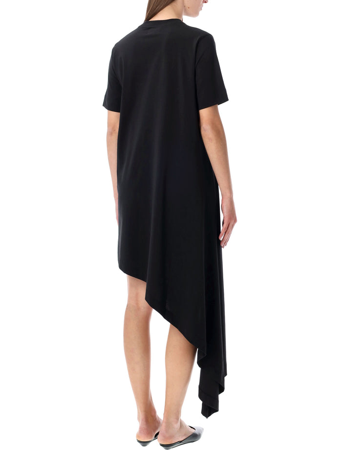 Lou Igari asymmetric t-shirt dress Black Cotton