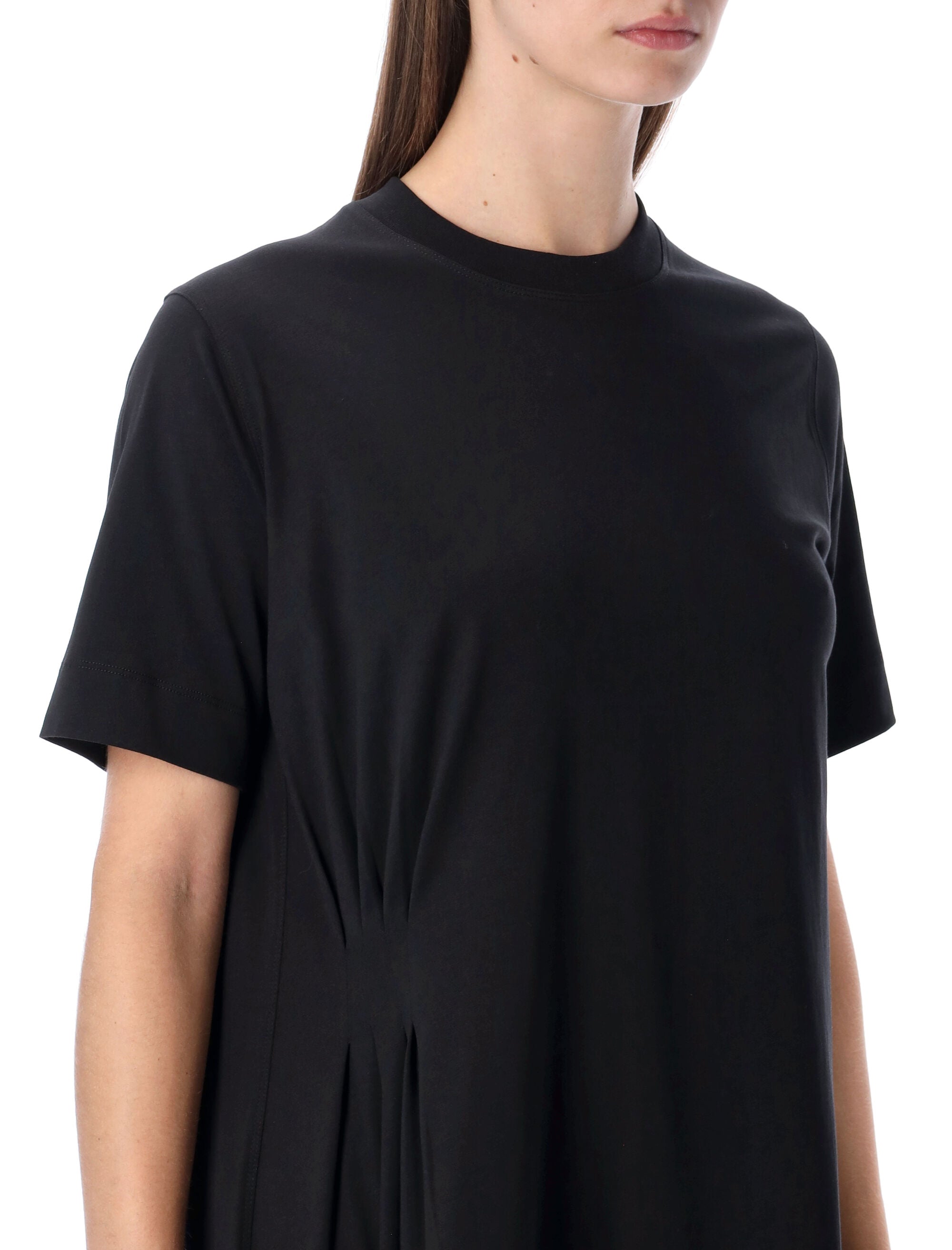 Lou Igari asymmetric t-shirt dress Black Cotton