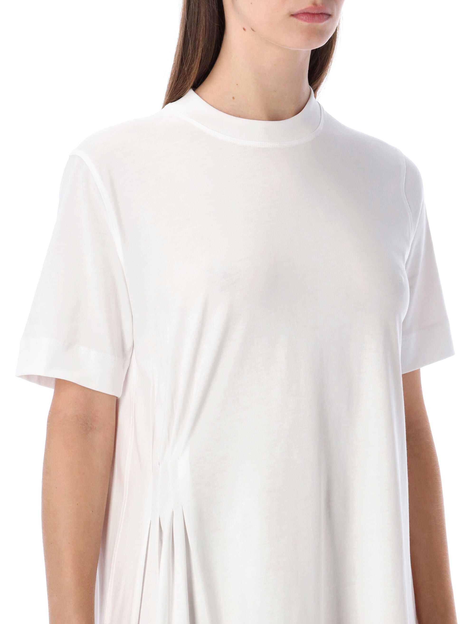 Lou Igari asymmetric t-shirt dress White Cotton
