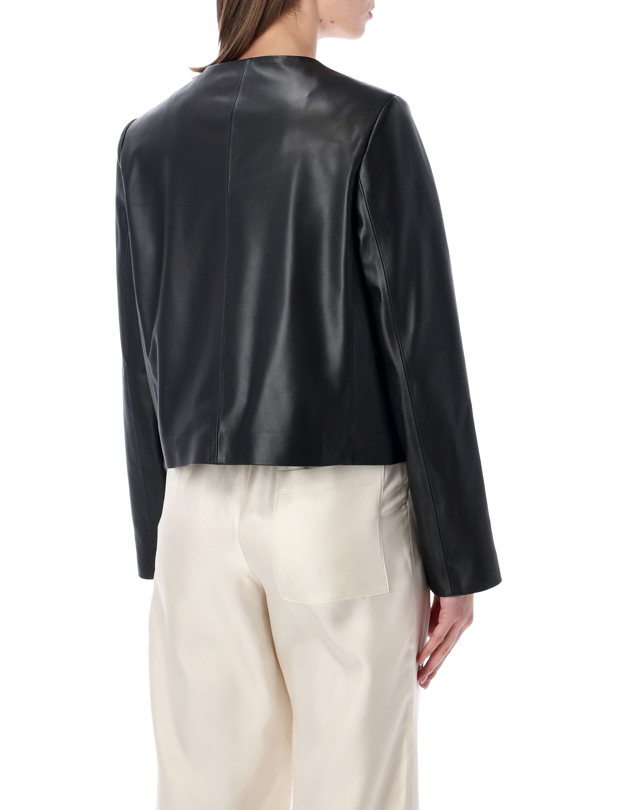 Loulou Raho leather jacket Black Lambskin Lining