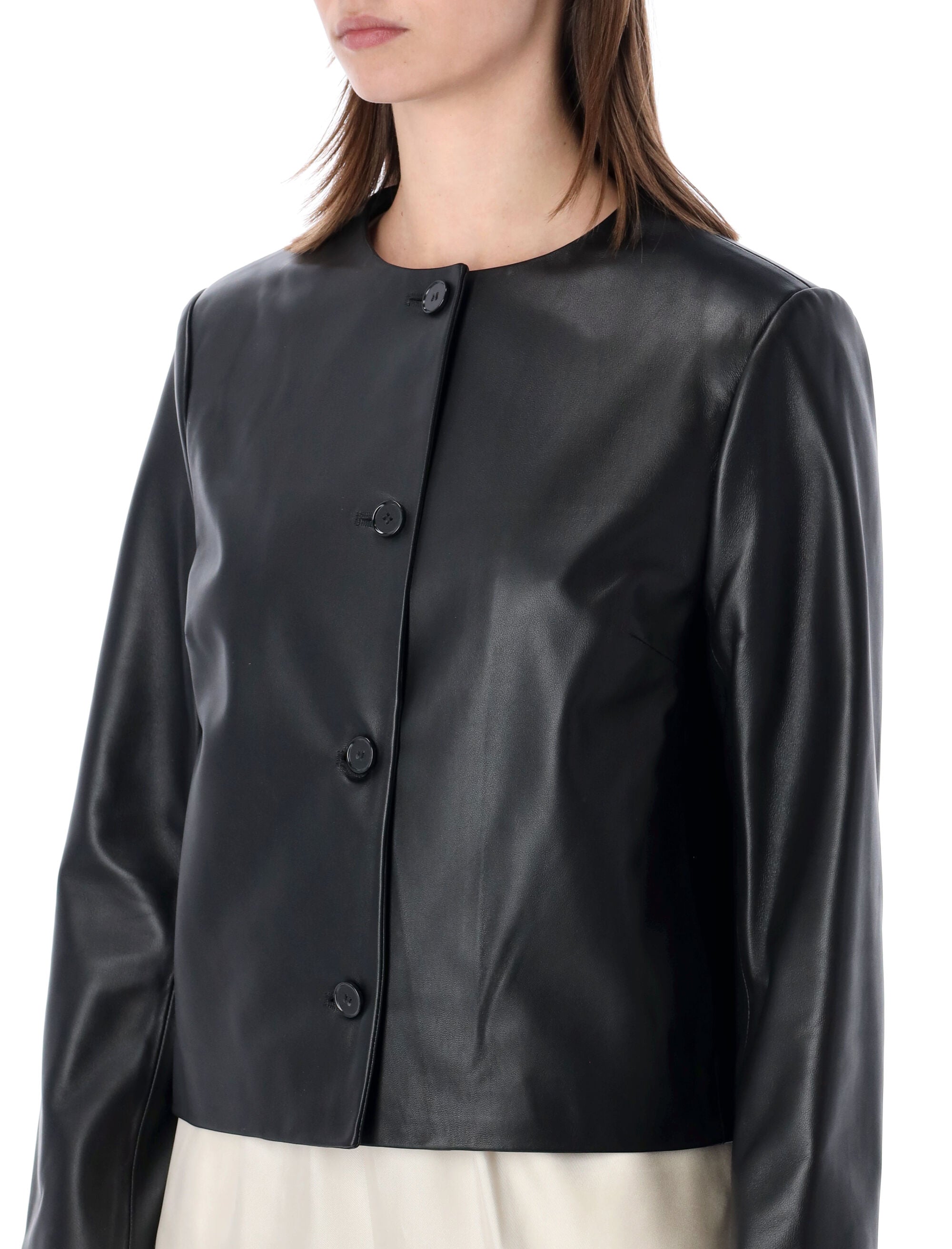 Loulou Raho leather jacket Black Lambskin Lining