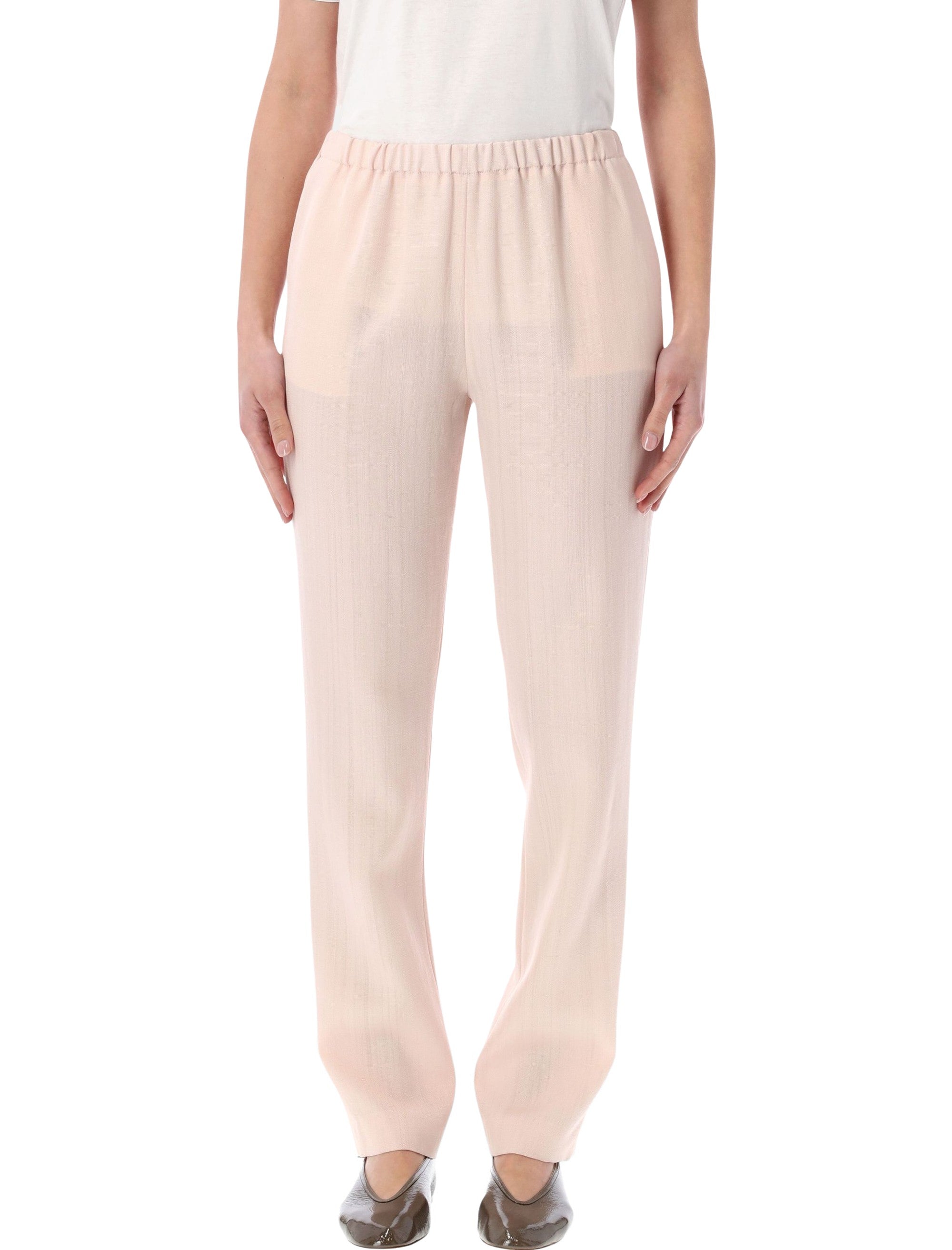 Loulou SCOT straight trousers Light Pink Viscose Pant