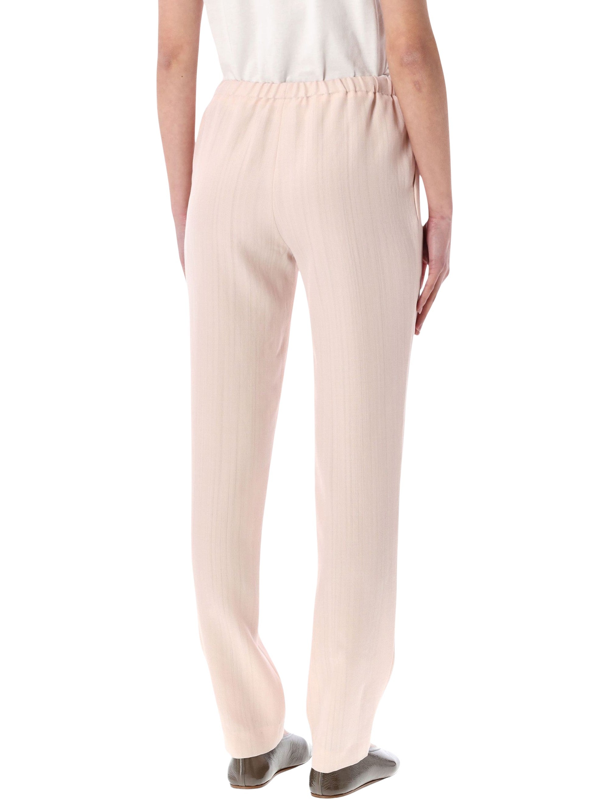 Loulou SCOT straight trousers Light Pink Viscose Pant