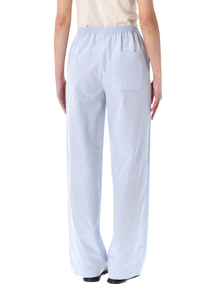 Loulou Sero Cotton Poplin Trousers Strom Light Blue